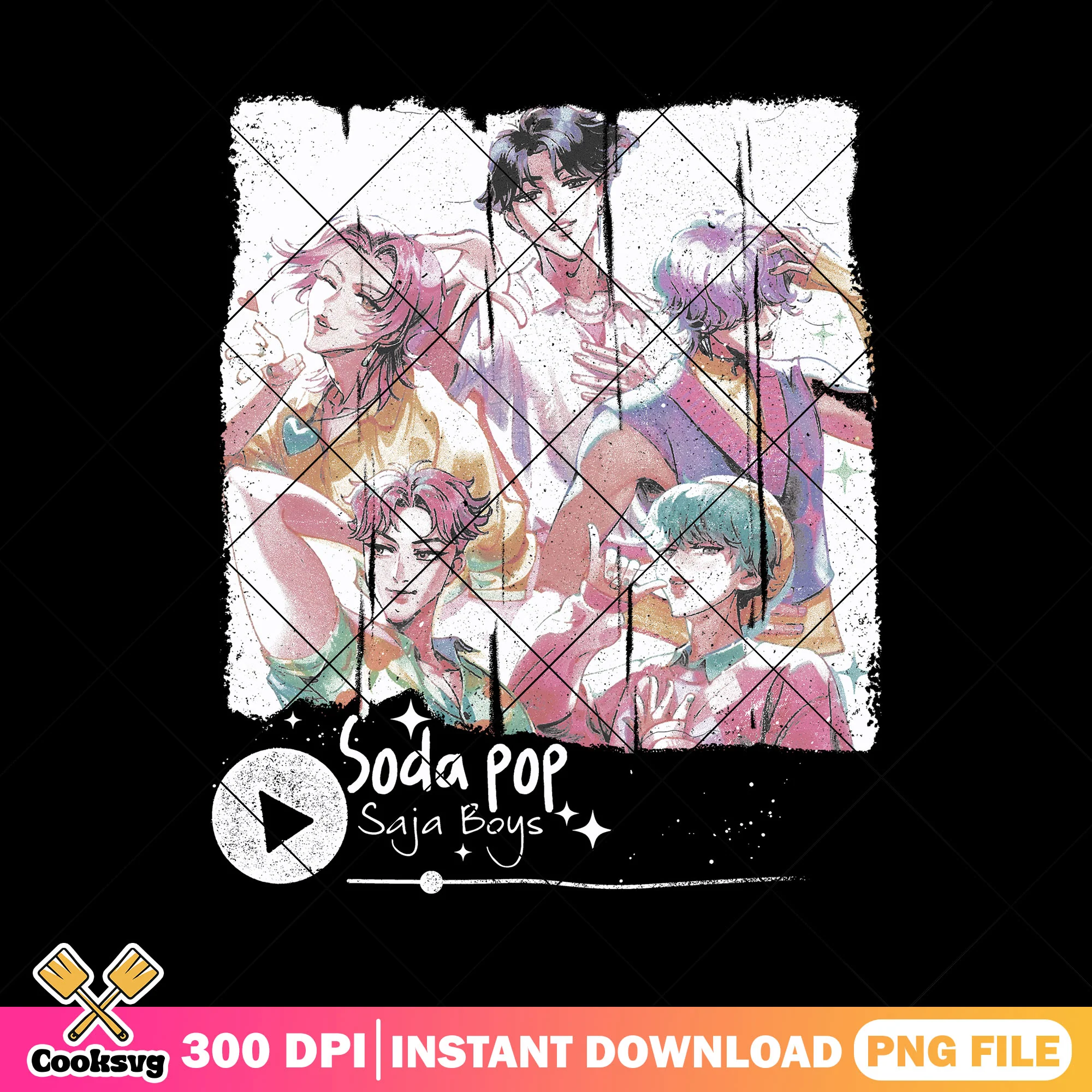 Saja boy soda pop kpop png, saja boys song png, saja boys png
