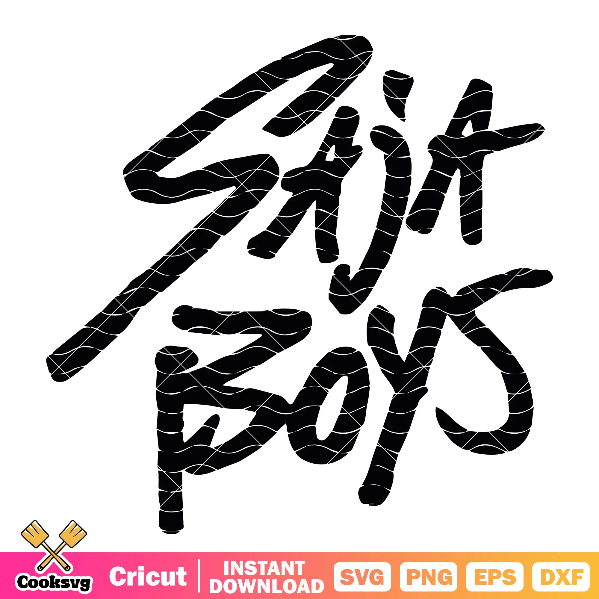 Saja boy text outline svg, saja boys svg, the saja boys svg