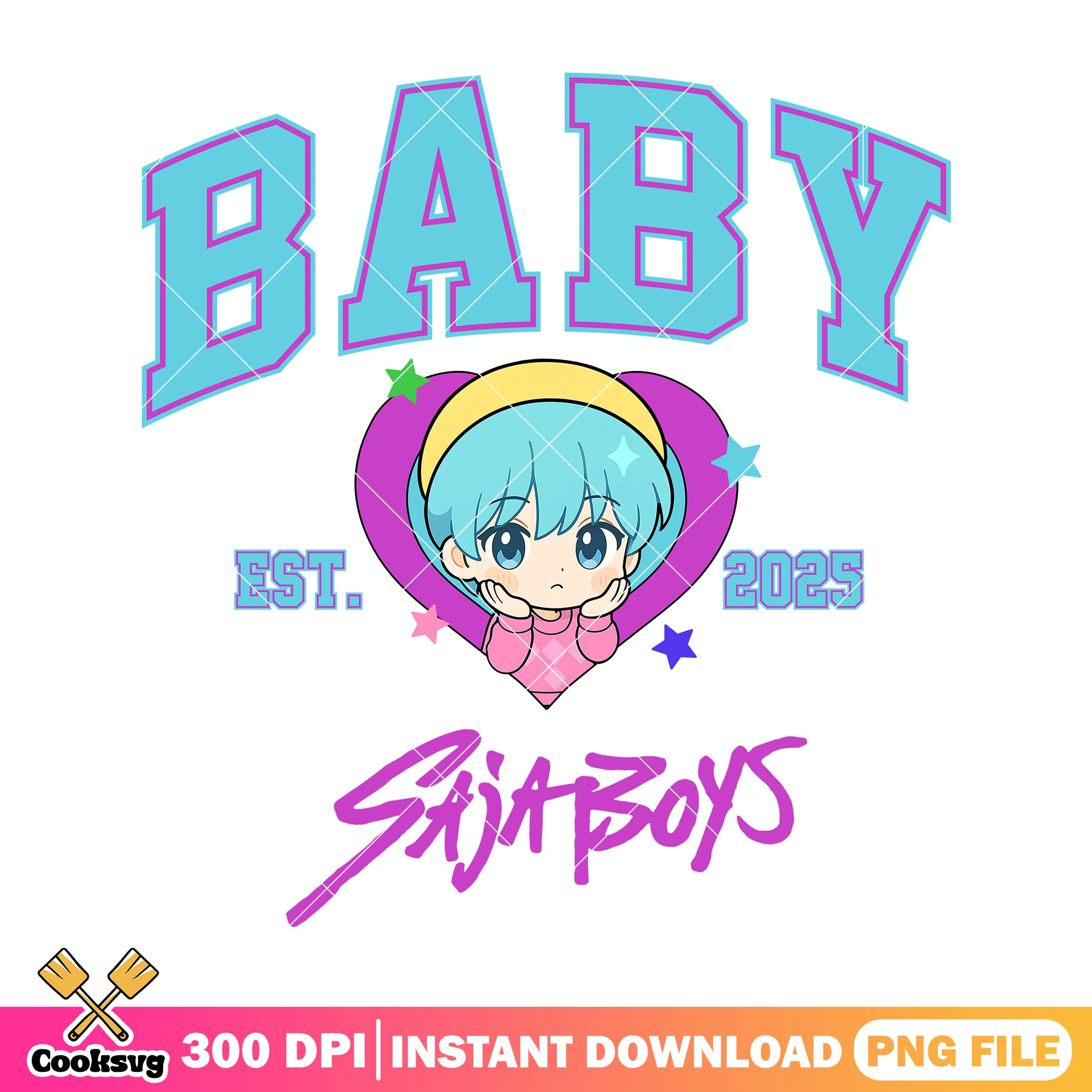 Saja boys est 2025 baby png, baby saja png, saja boys band png