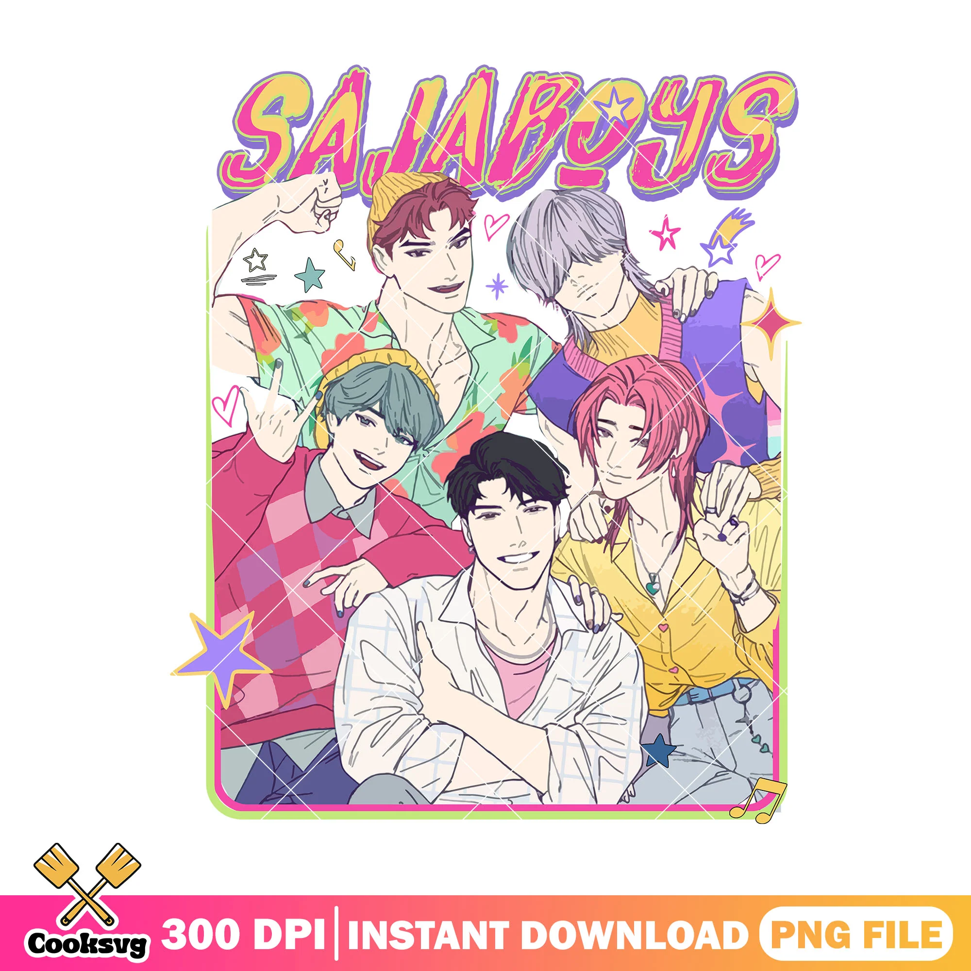 Saja boys fashion png, love saja boys png, baby saja png