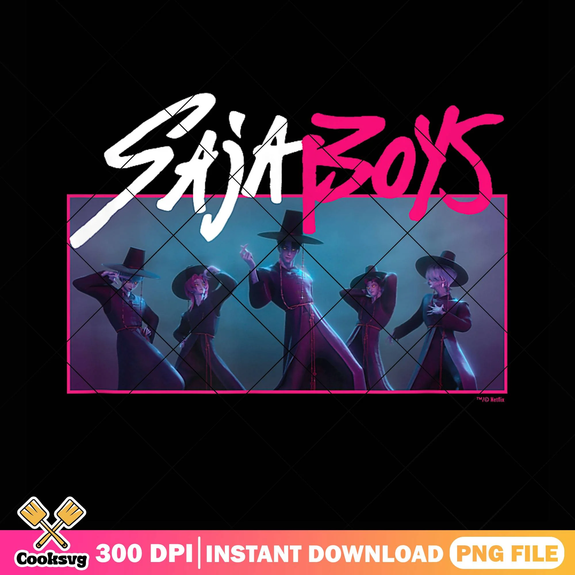 Saja boys the shadow demon png, kpop saja png, kpop hunters png