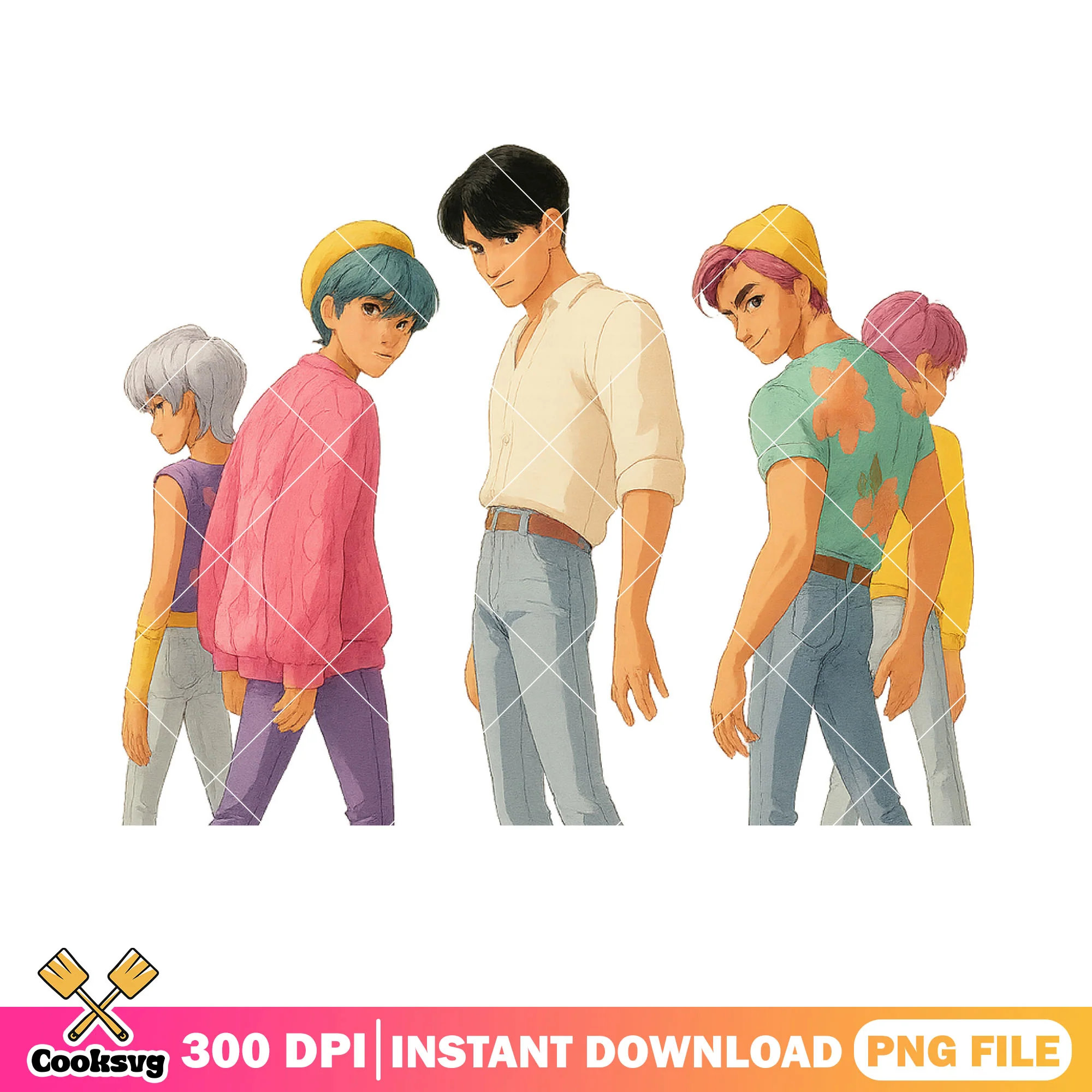 Saja idols boys kpop png, saja boys band png, kpop demon hunters png