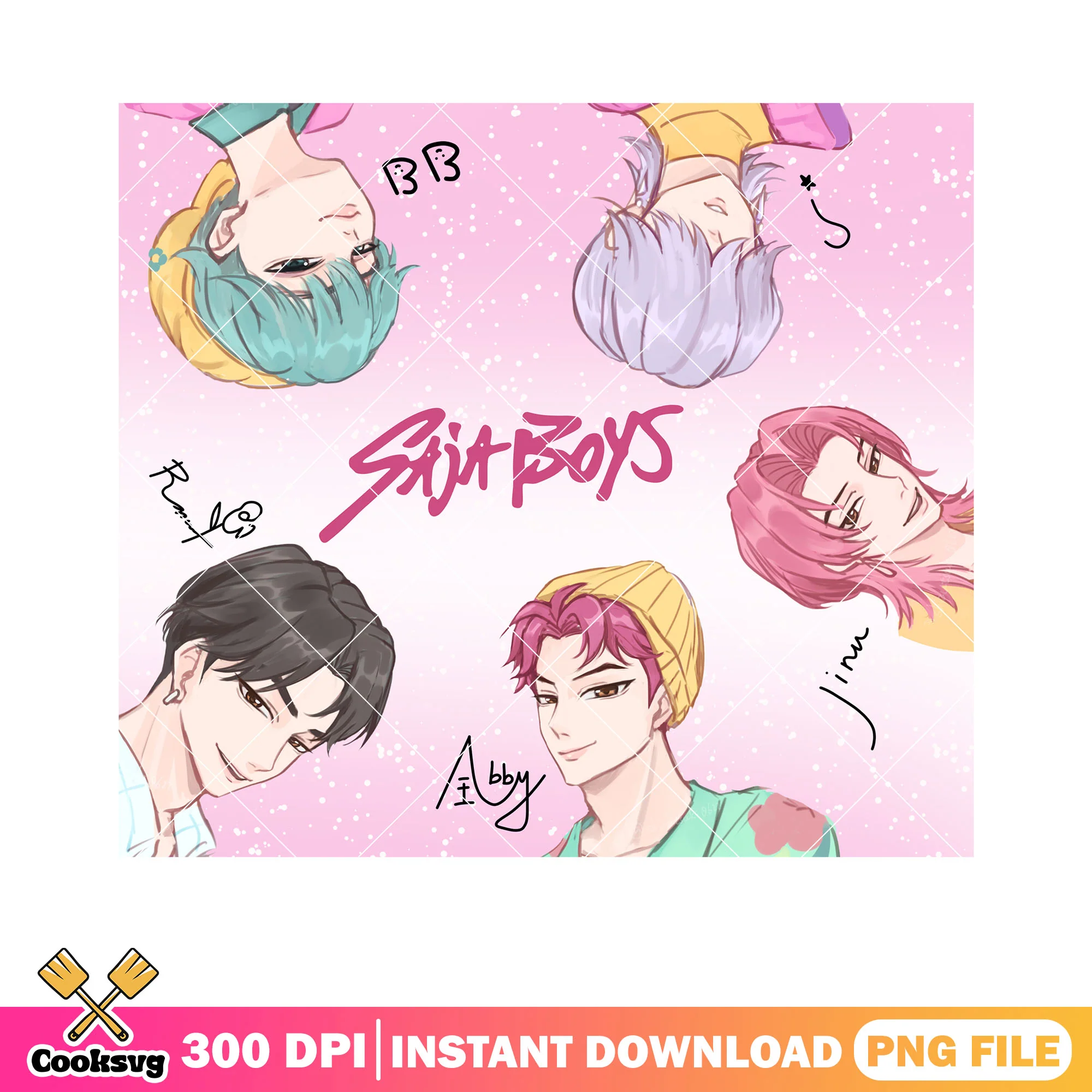 Saja idols kpop png, kpop demon hunters png, saja boys idol png