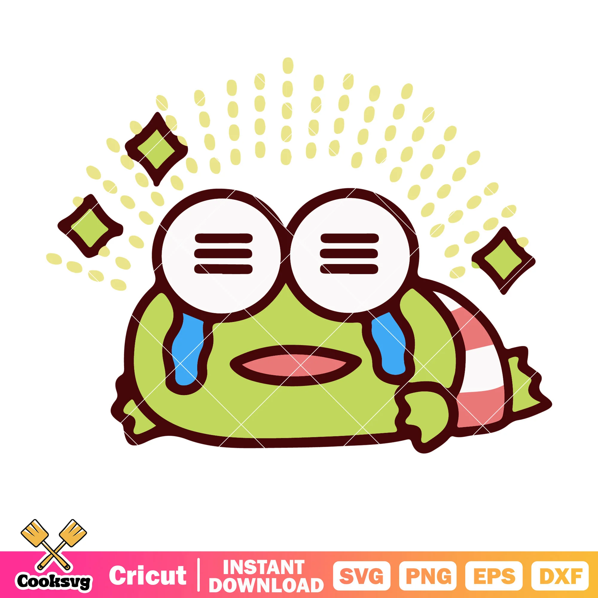 Sanrio keroppi crying svg, sanrio hello kitty svg, sanrio cartoon svg