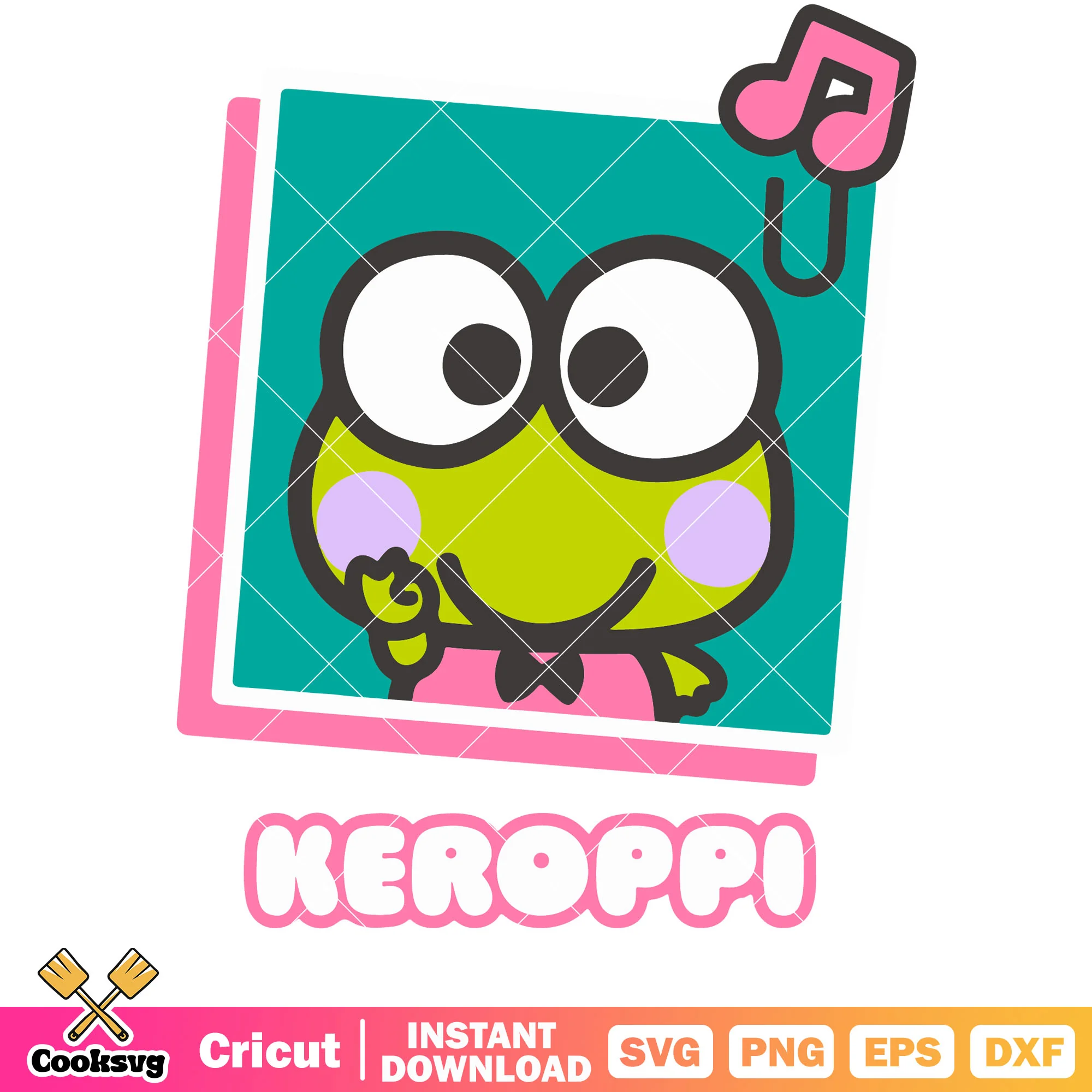 Sanrio Keroppi cute svg, keroppi svg, sanrio hello kitty svg