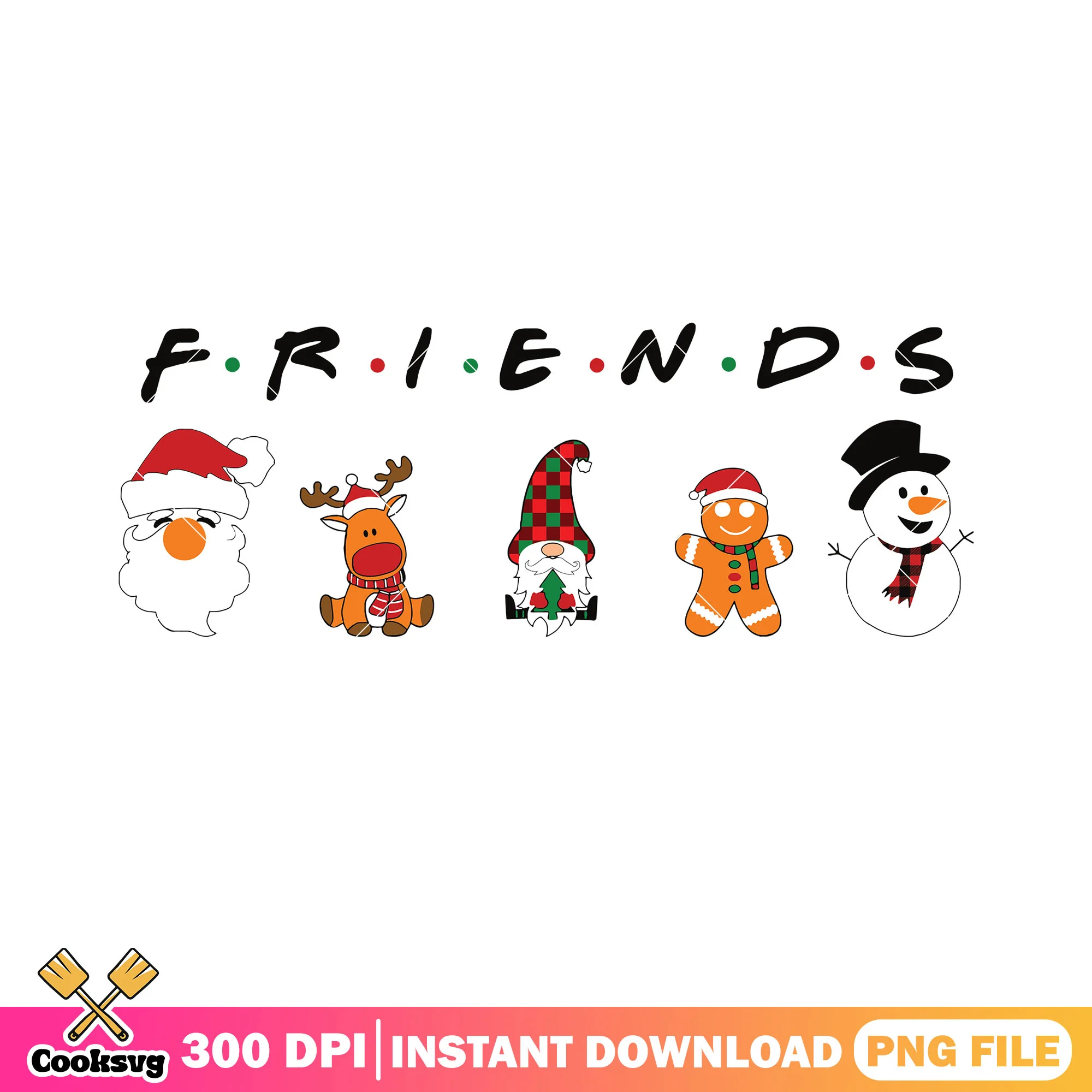 Santa gnome reindeer png, gnome christmas png, card cute decor png
