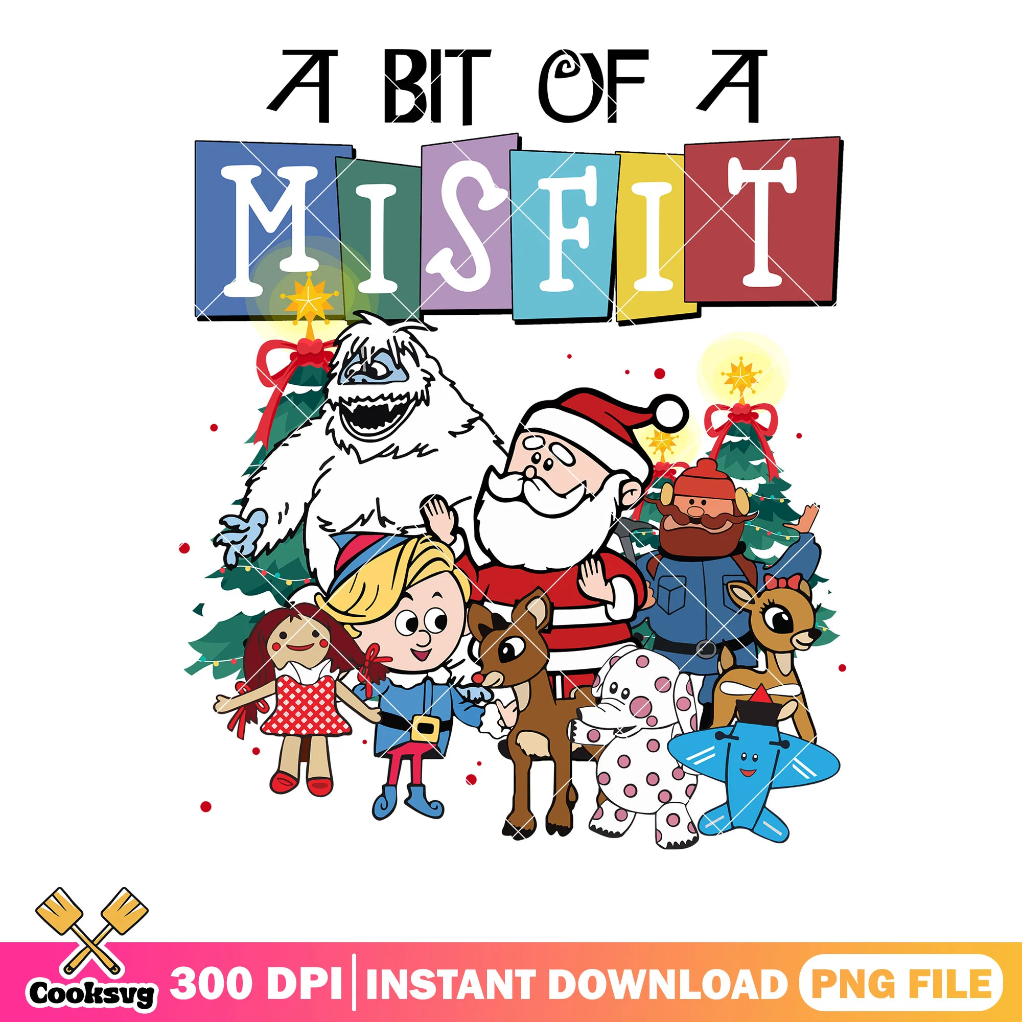 Santa poster xmas png, rudolph the red nose reindeer png, santa claus png