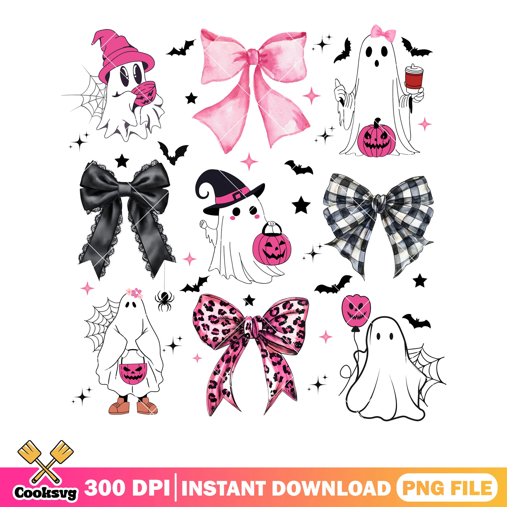 Scary pumpkin ballon png, black bow tie png, halloween scary png