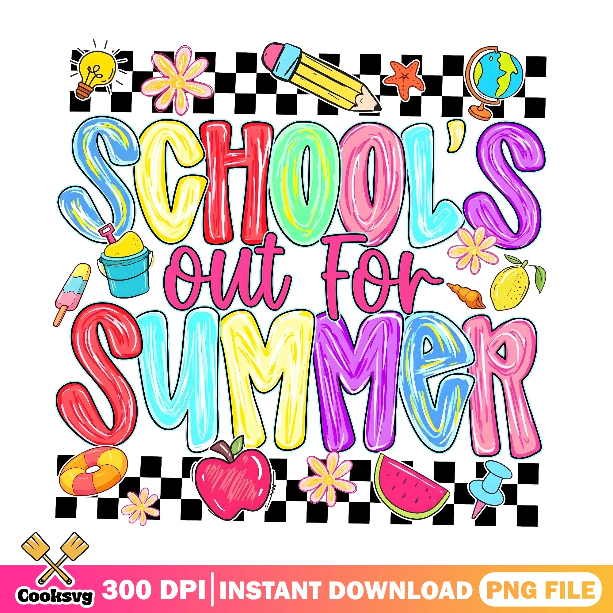 Schools Out For Summer PNG, Last Day Of School PNG, Teacher PNG