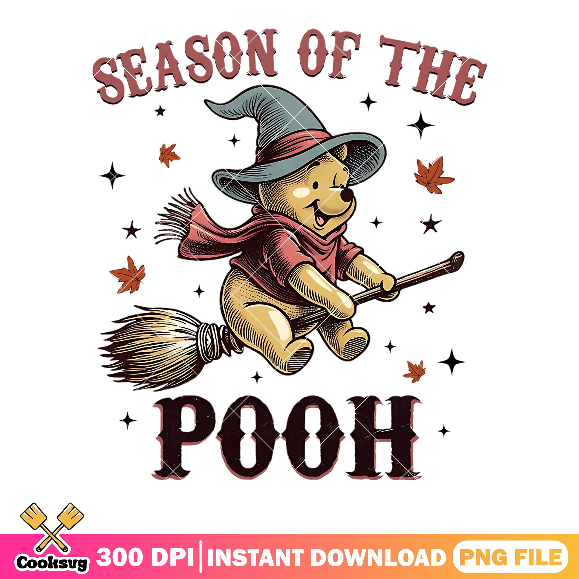 Season of the Pooh png, disney halloween png, trick or treat png