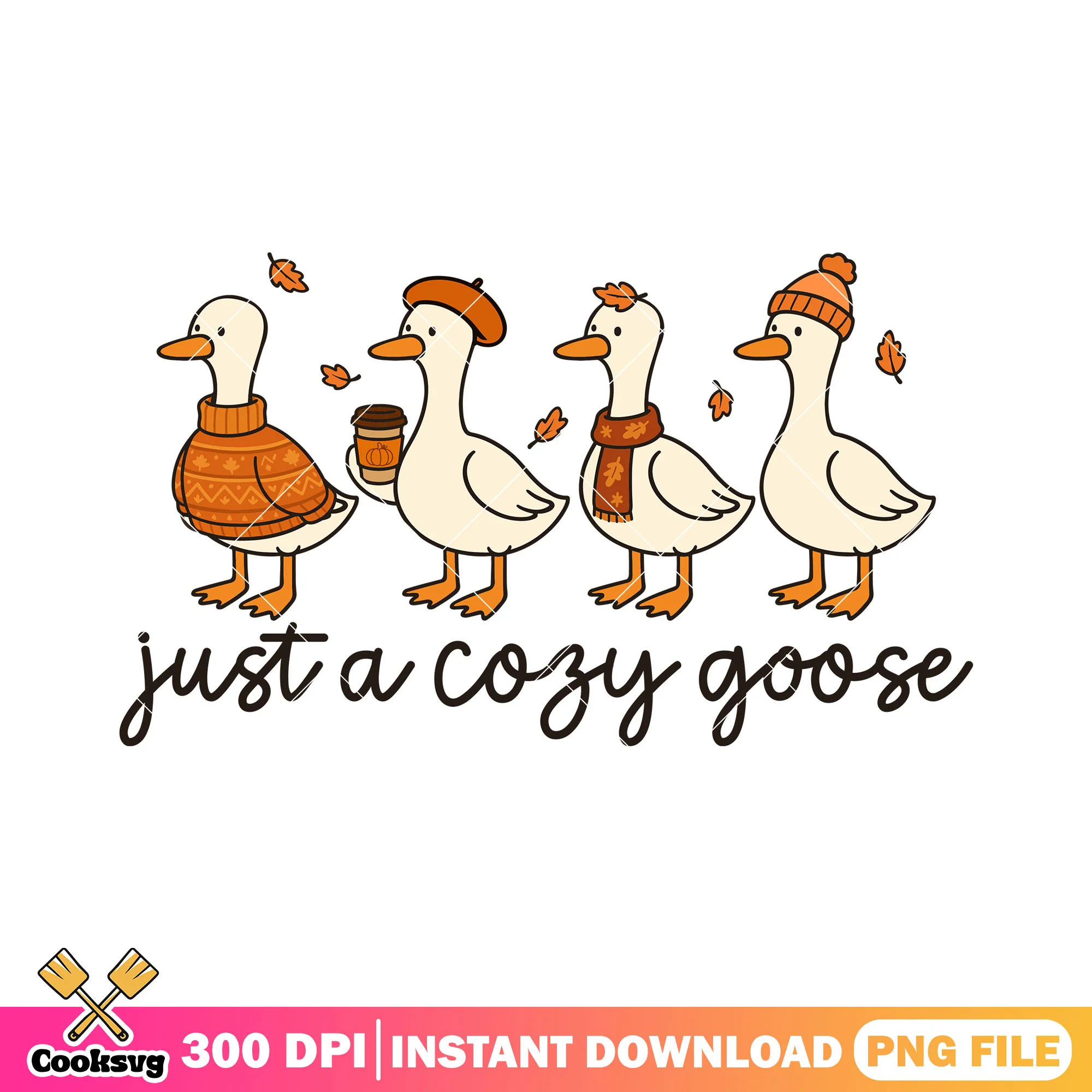 Seasonal goose characters png, halloween custome png, goose band png