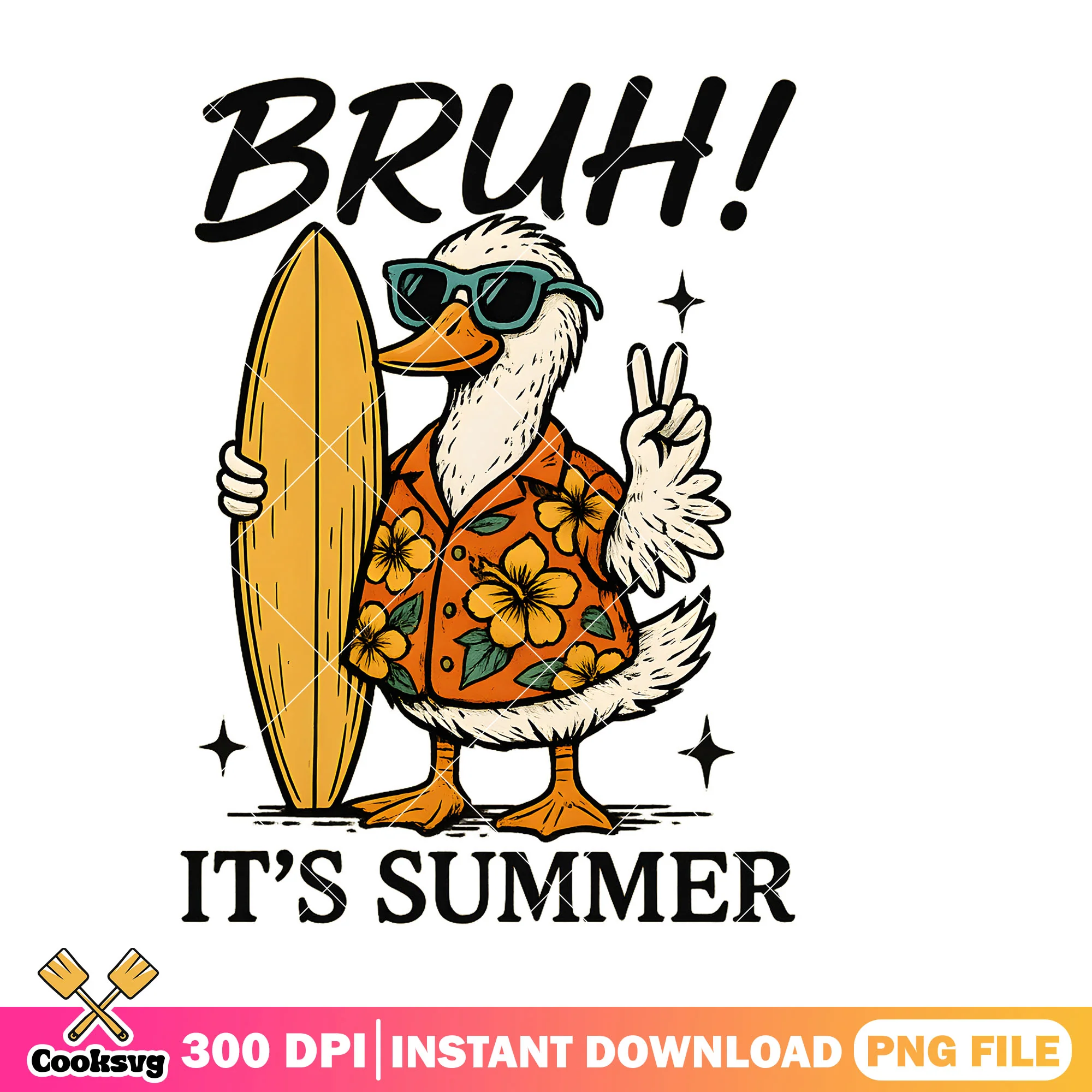 Silly goose bruh its summer png, goose summer png, silly goose png