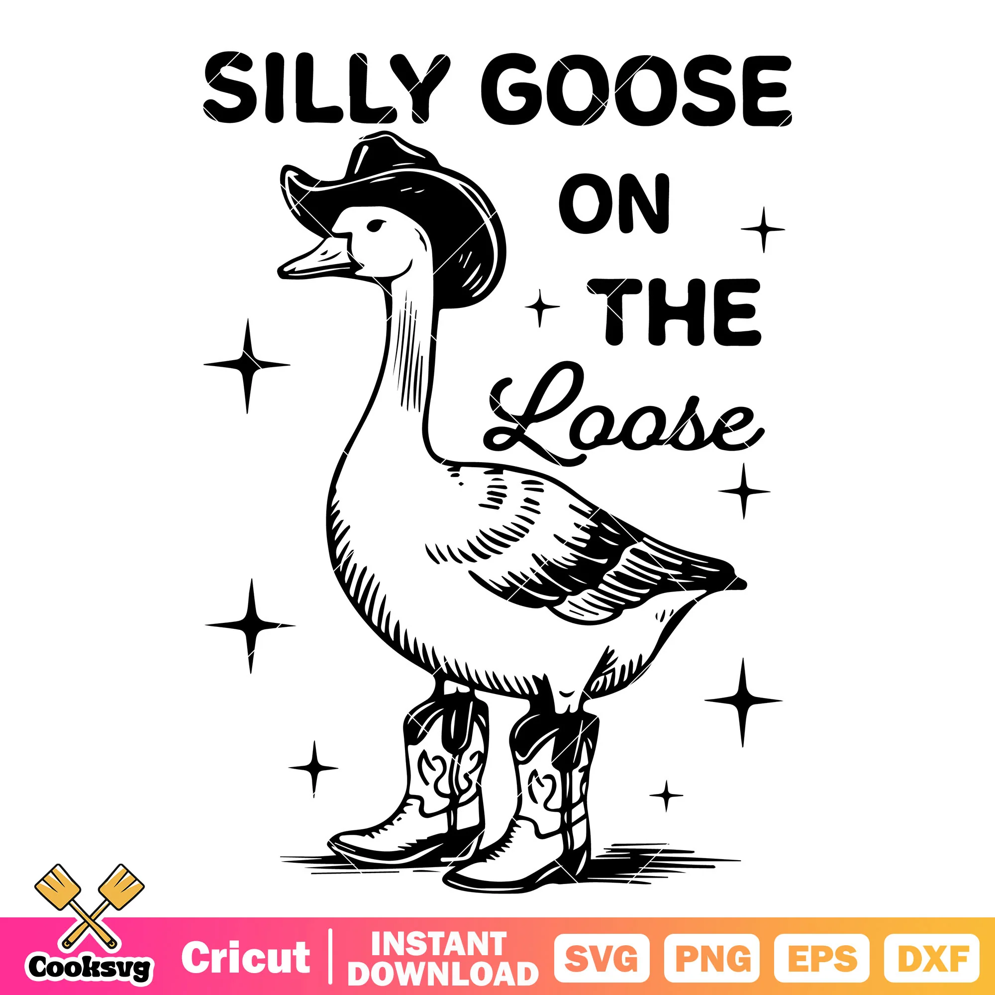 Silly goose on the loose meme svg, silly goose svg, goose on the loose svg