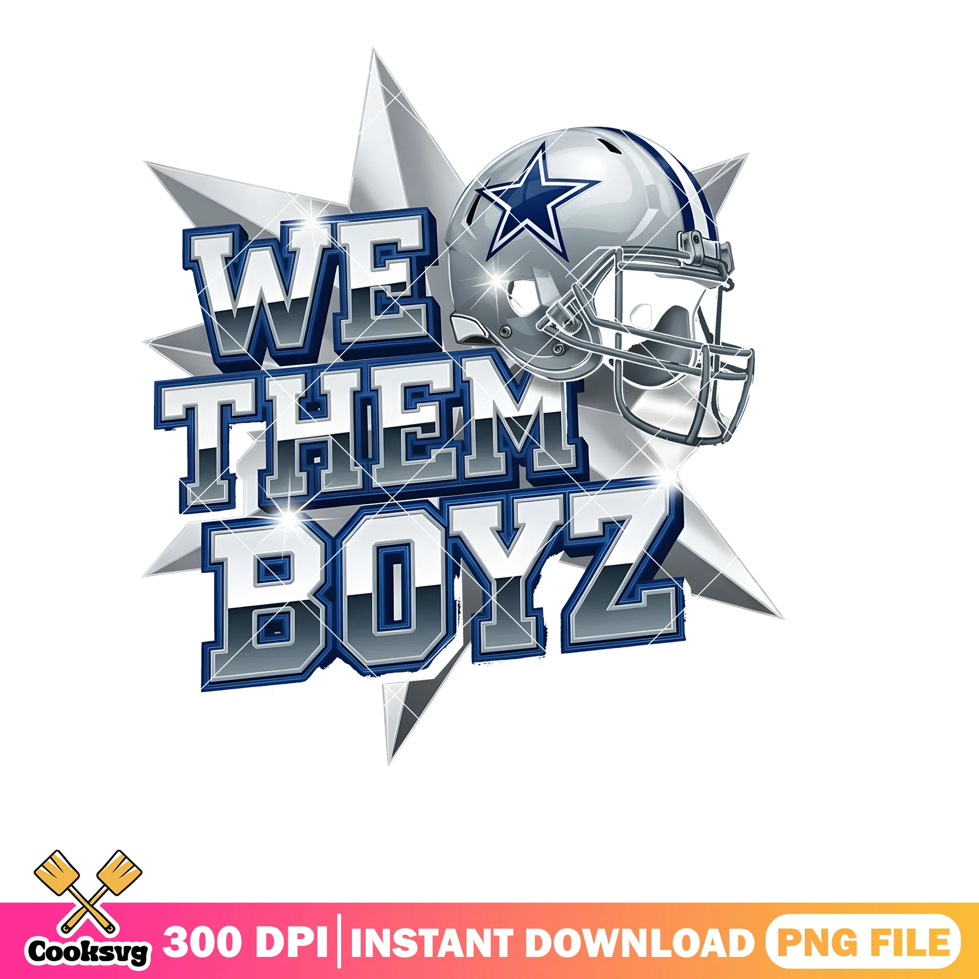 Silver helmet png, dallas cowboys png, silver star png