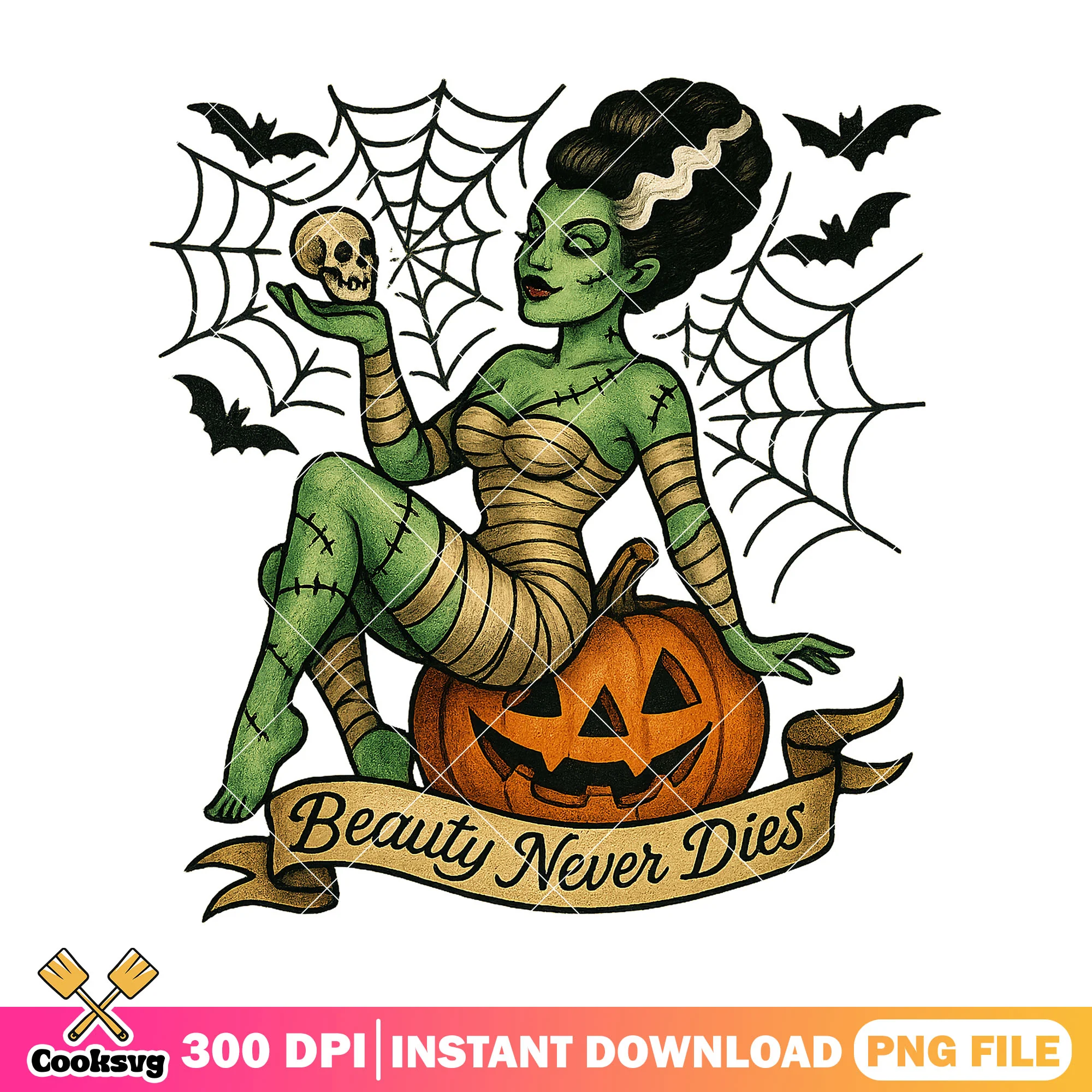 Sinister pumpkin lady png, halloween outfits png, halloween returns png