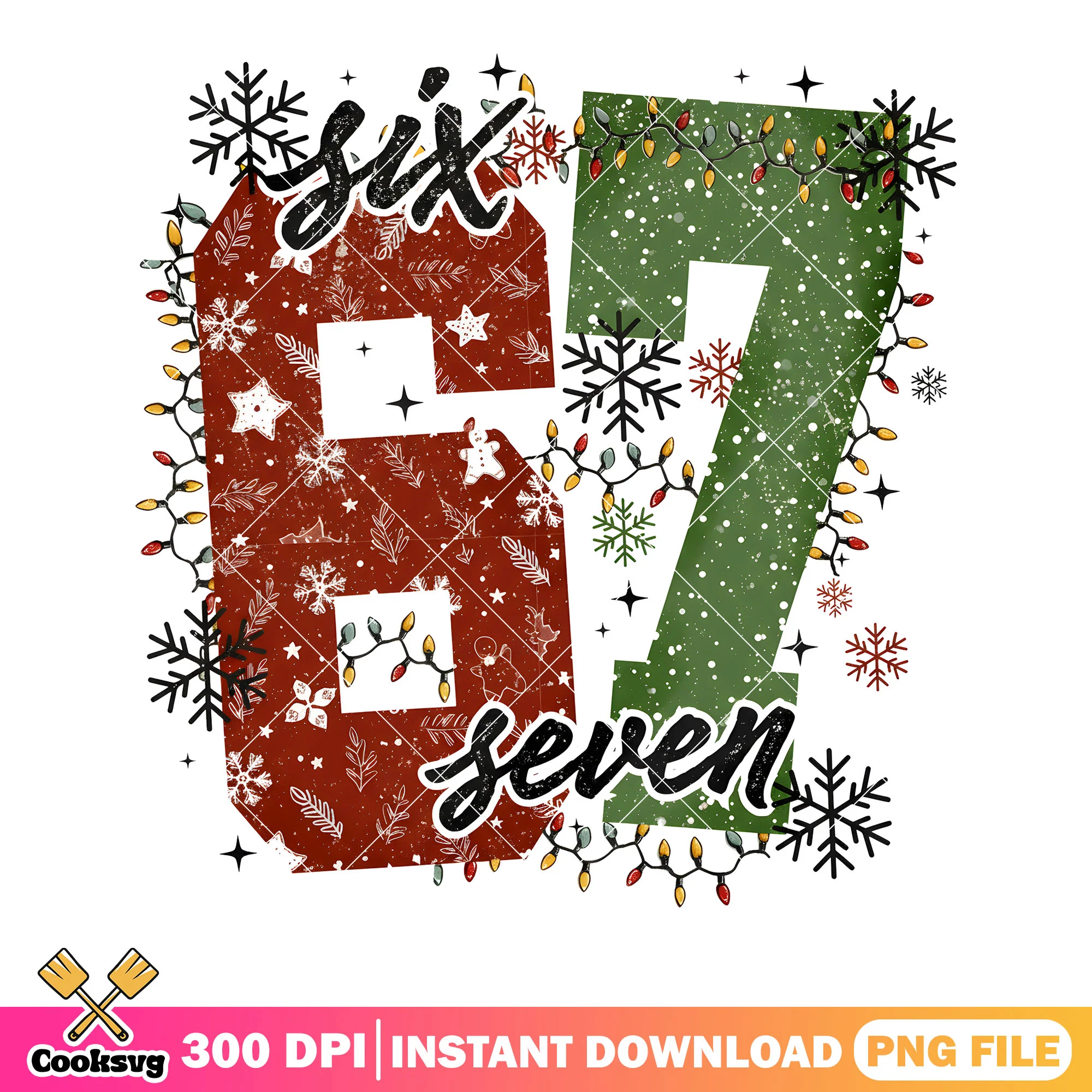 Six seven christmas ornament png, six seven christmas png