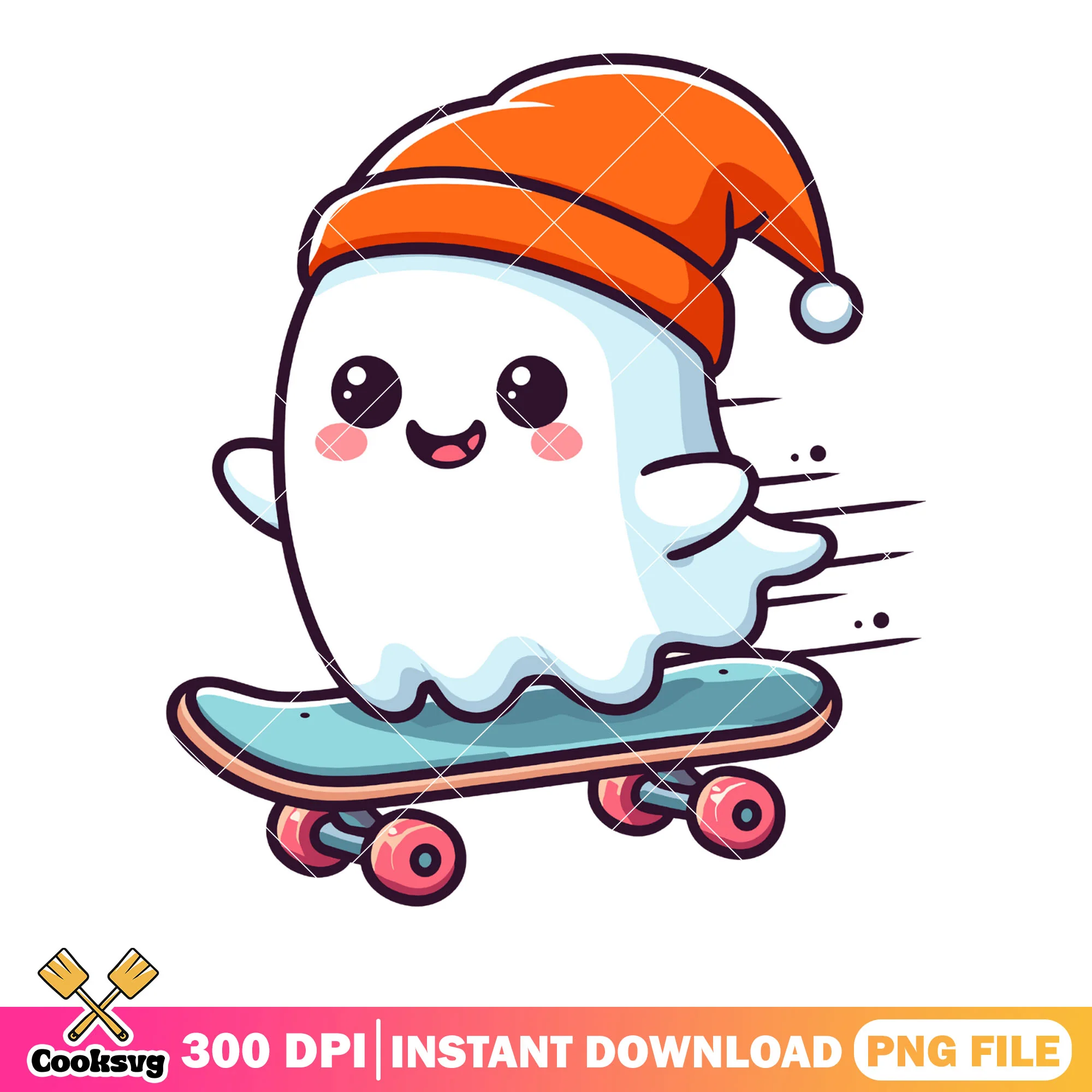 Skateboard red beanie png, ghost costume png, halloween scary png