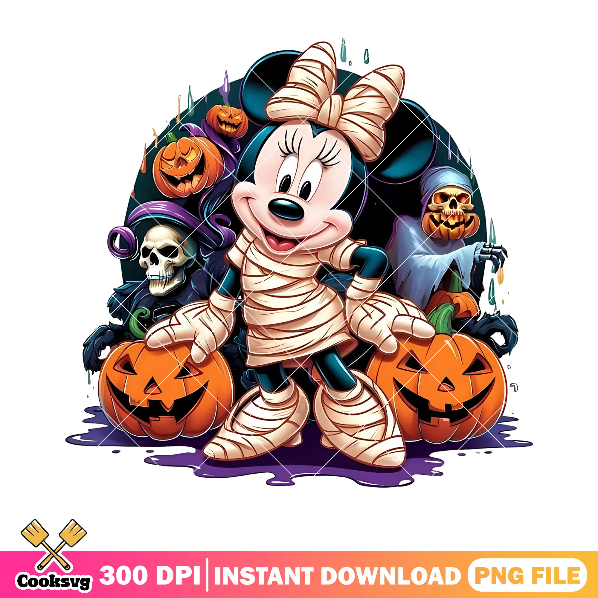 Skeleton skull png, mummy costume png, disney character png