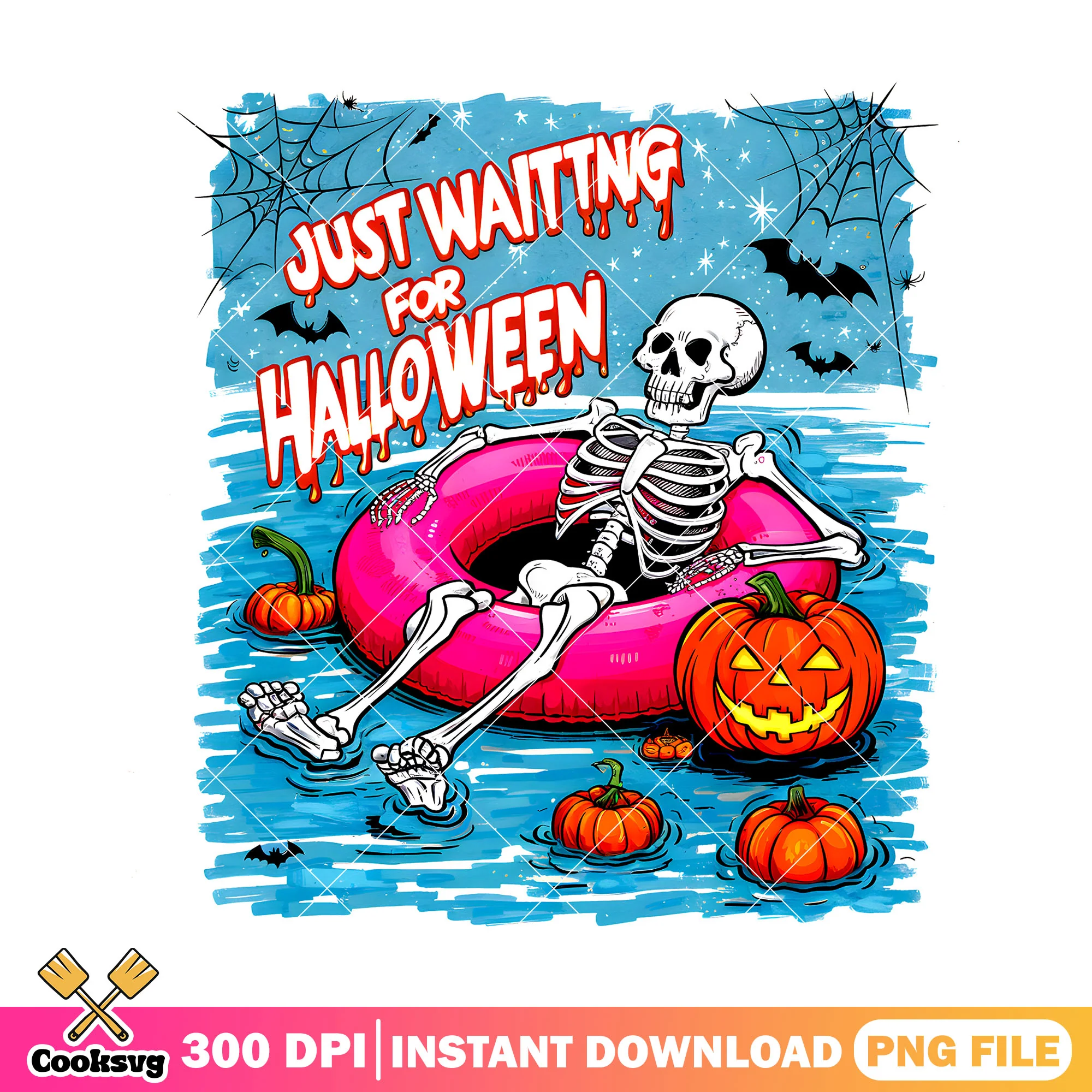 Skeleton summer on beach png, halloween spirit png, horror movies png