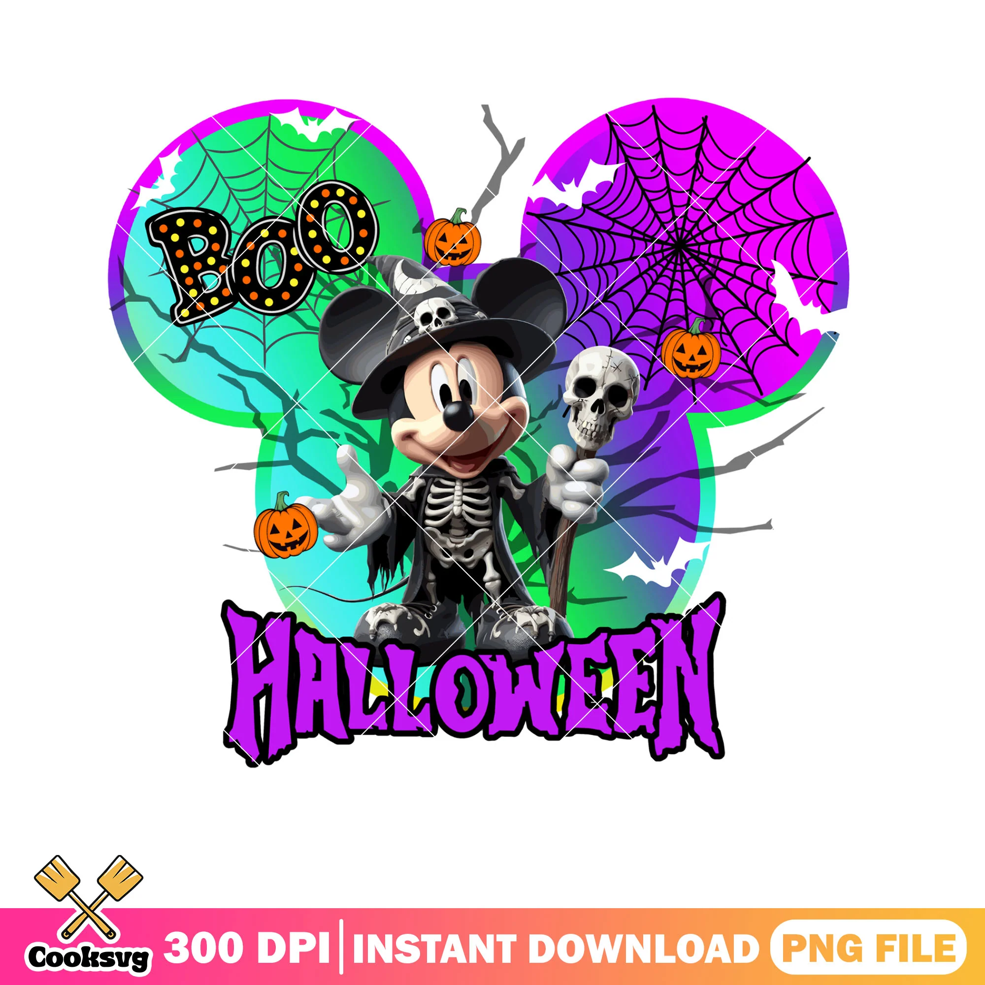 Skeleton wirzard png, happy halloween png, jack o lantern png