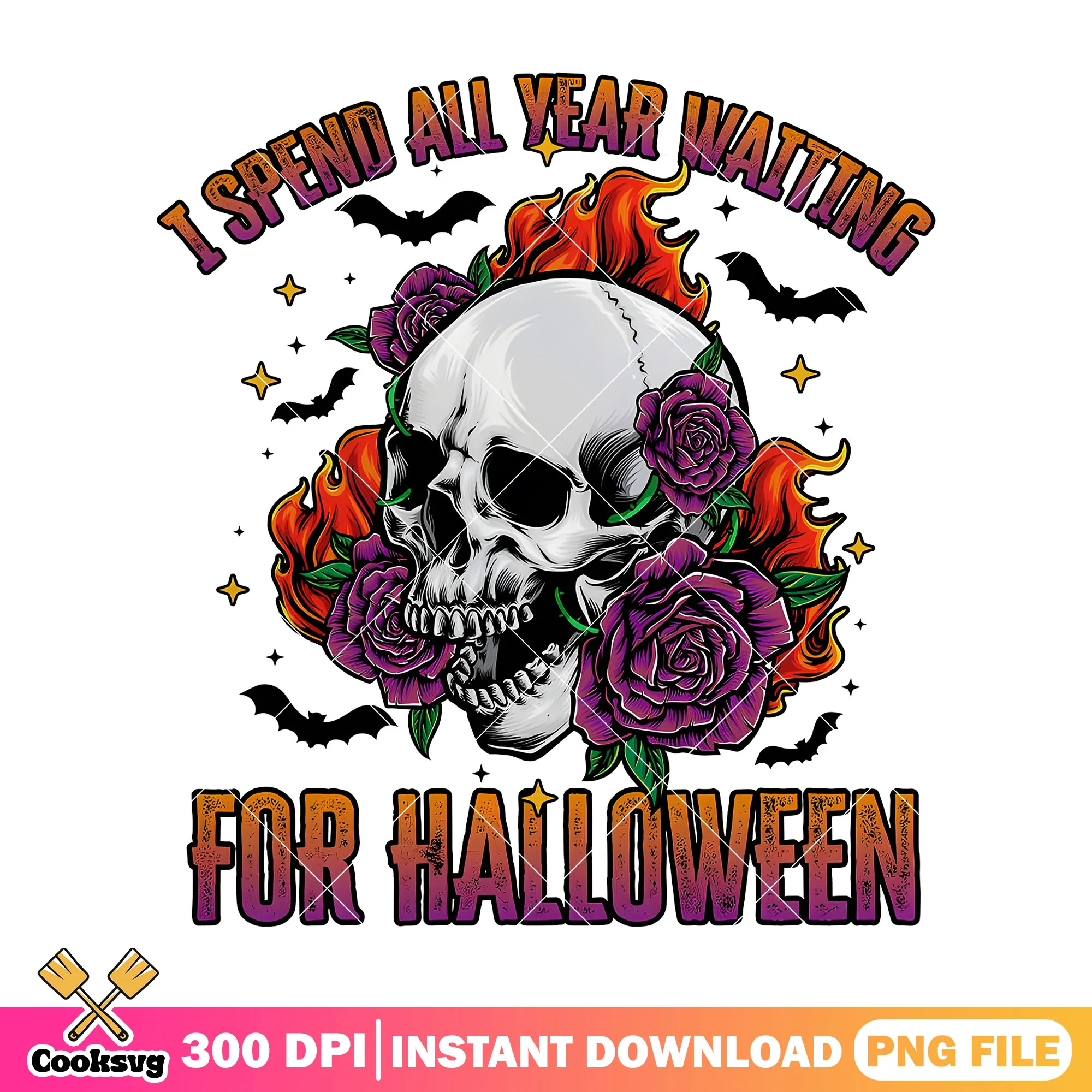 Skull for halloween png, horror movie png, halloween spirit png
