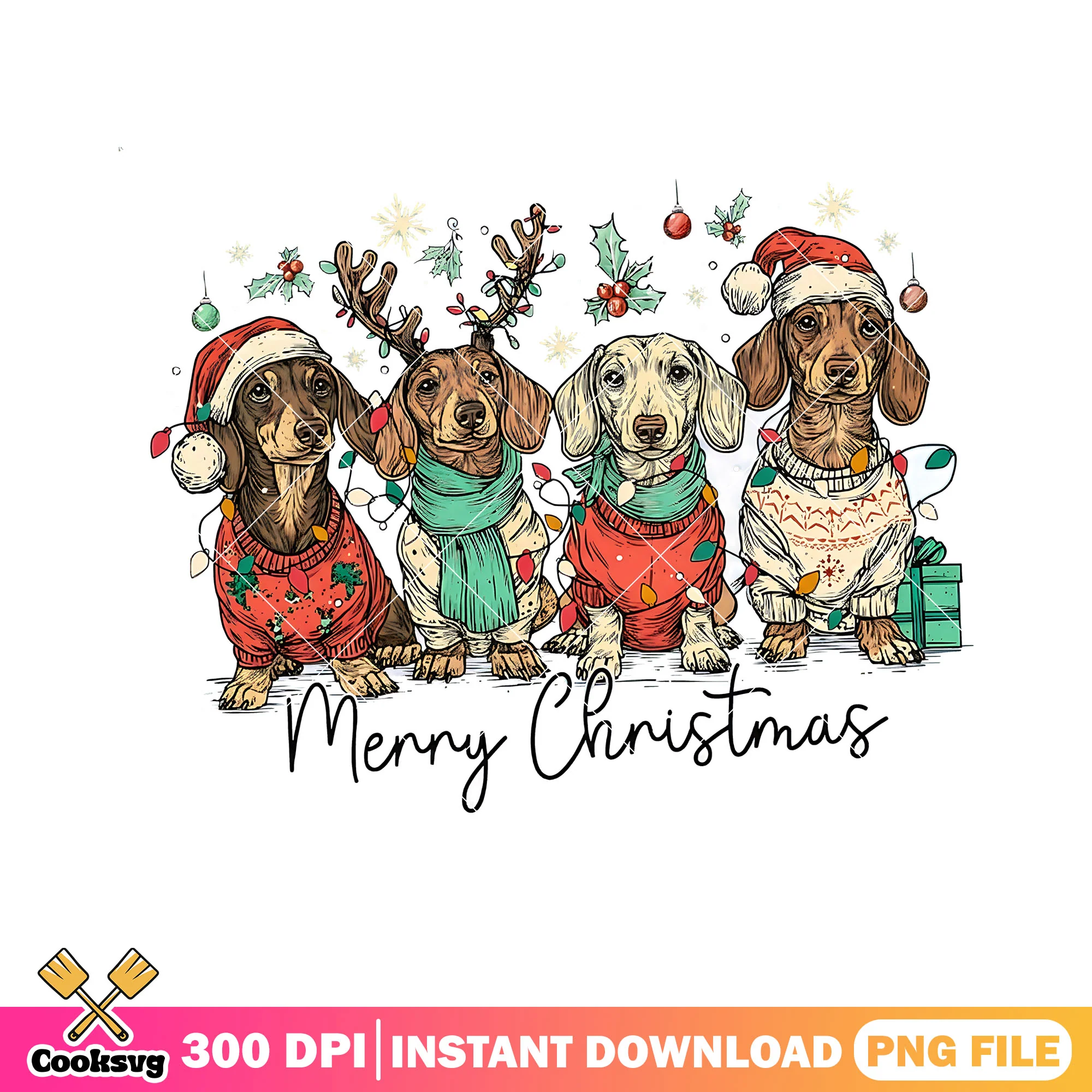 Sleeping party hotdog noel png, merry christmas png, santa hat png