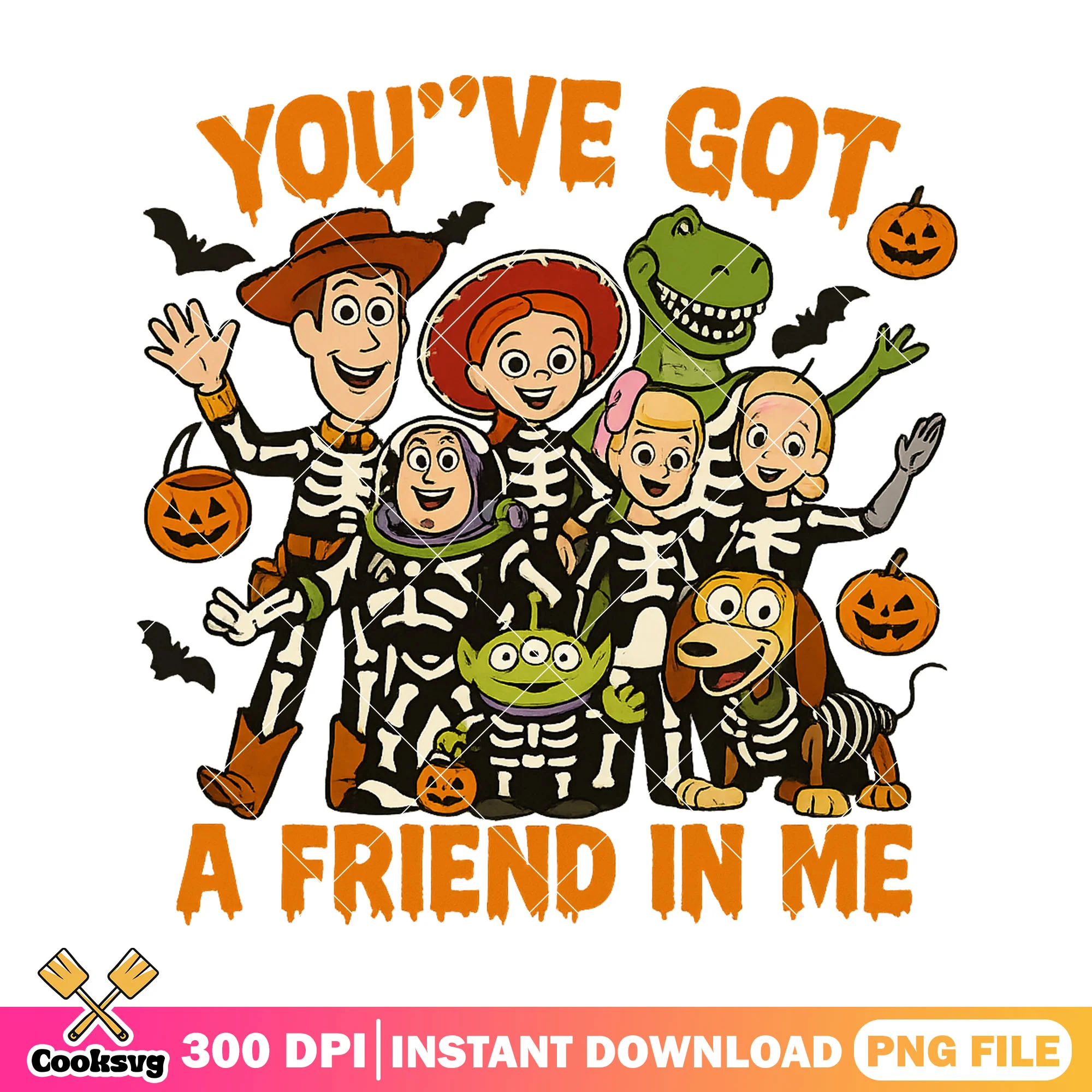 Slinky cosplay skeleton png, disney dog png, halloween art png
