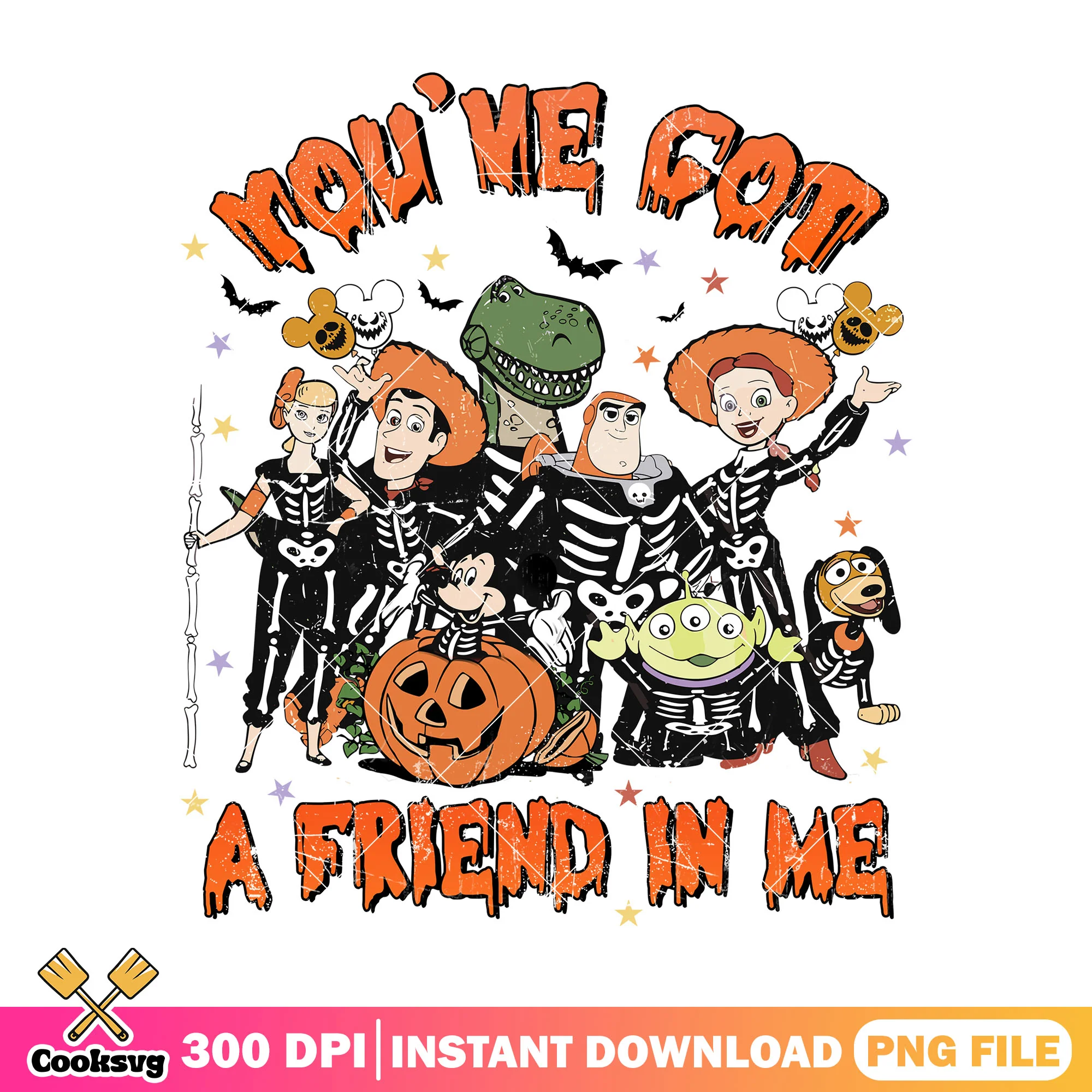 Slinky disney in me design png, disney cute png, halloween day png