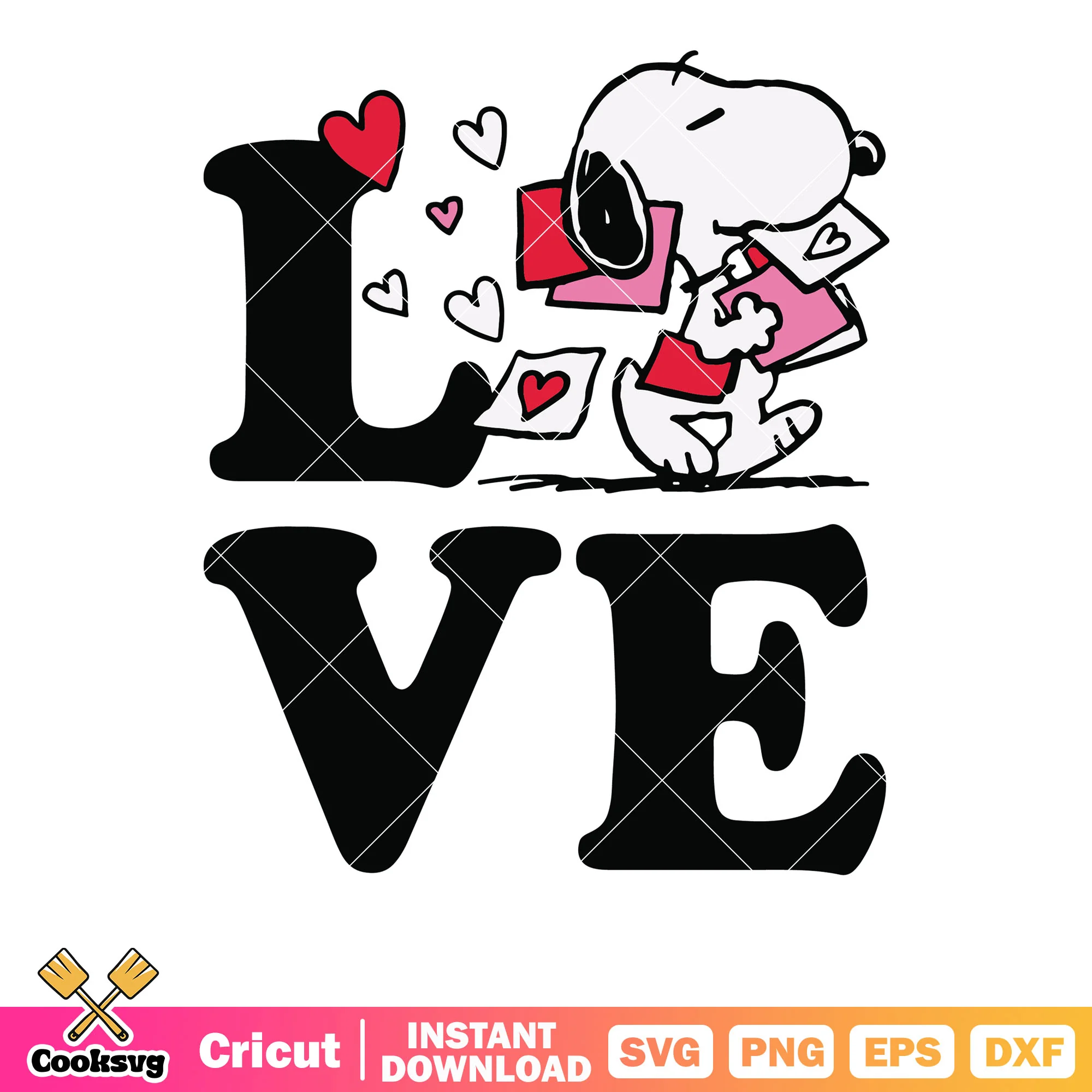 Snoopy really love valentine svg, snoopy valentine svg, snoopy dog svg
