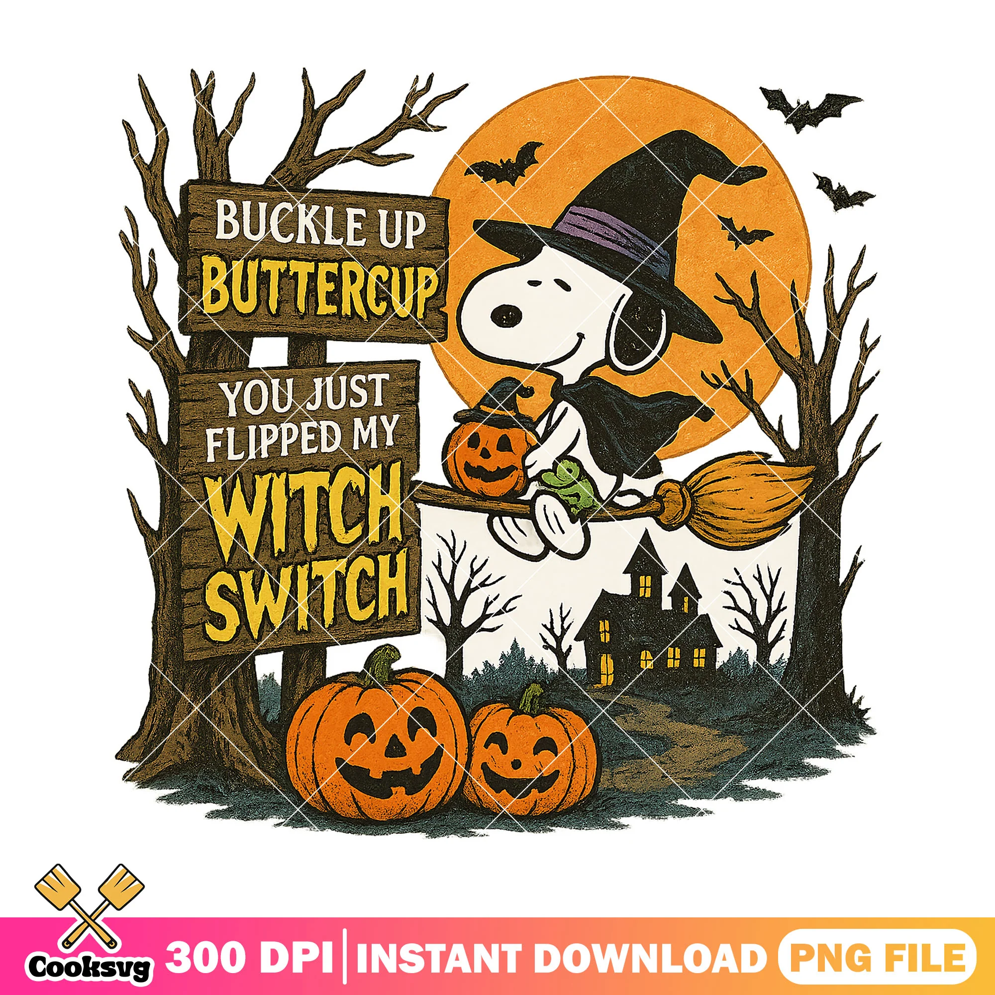 Snoopy sppoky buckle up png, snoopy dog png, halloween spirit png