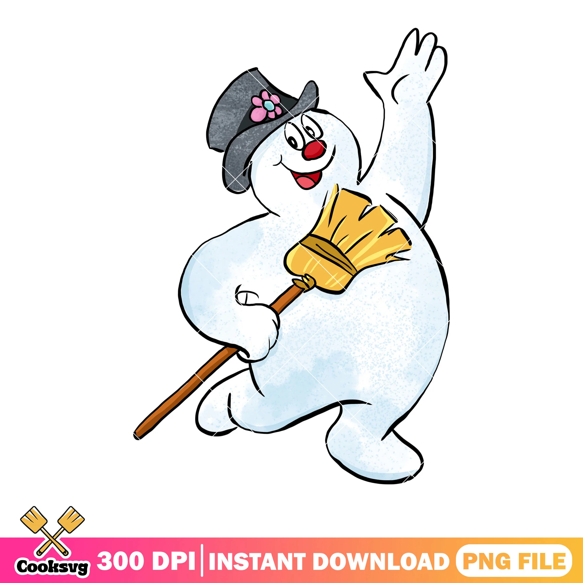 Snowman character png, merry christmas png, christmas stringlight png