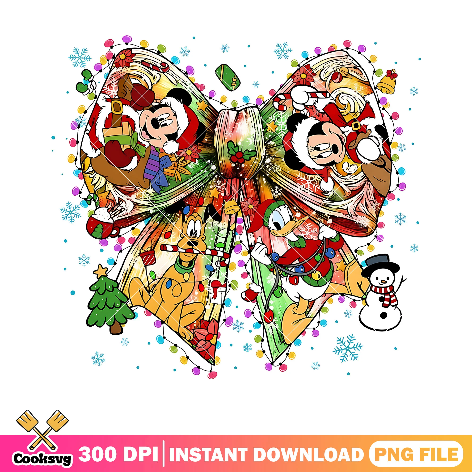 Snowman christmas bow tie png, donald duck png, mickey mouse png