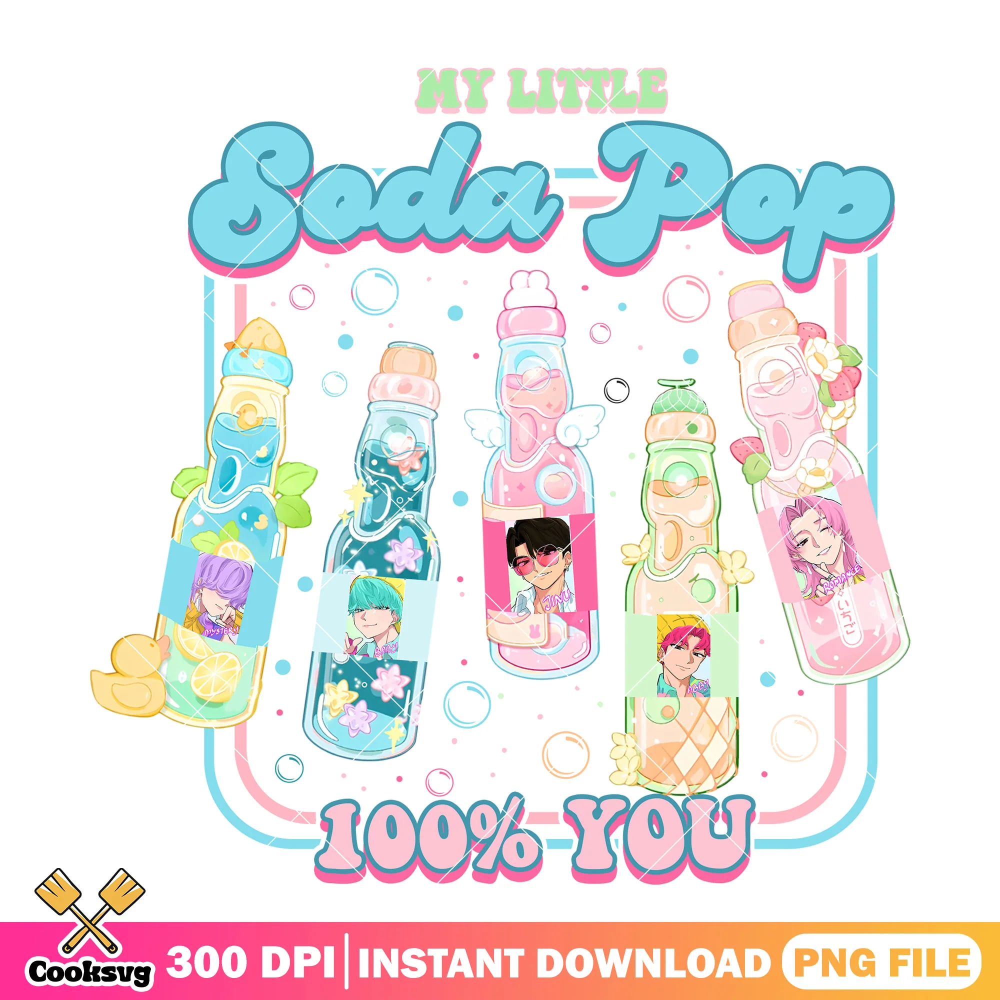 Soda boys kpop png, soda pop png, saja boys band png