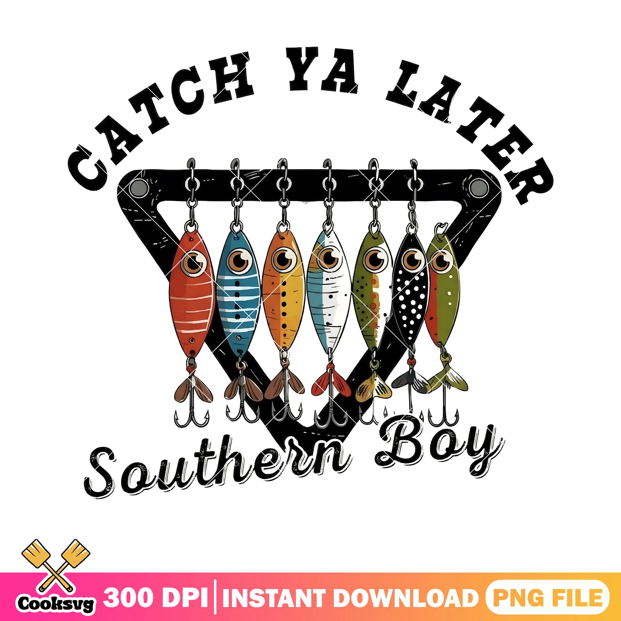 Southern boy catch fish png, fishing lures png, fishing t shirt png