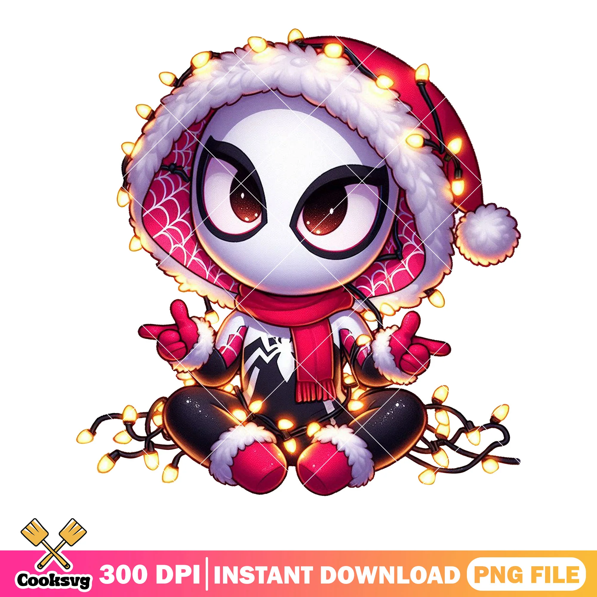 Spider gwen finger guns png, decor lights png, cool spider girl png