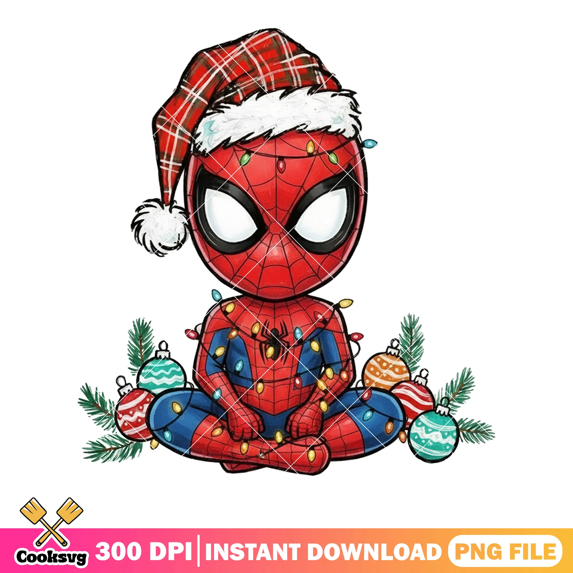 Spiderman chibi decoration png, chibi funny decor png, happy png