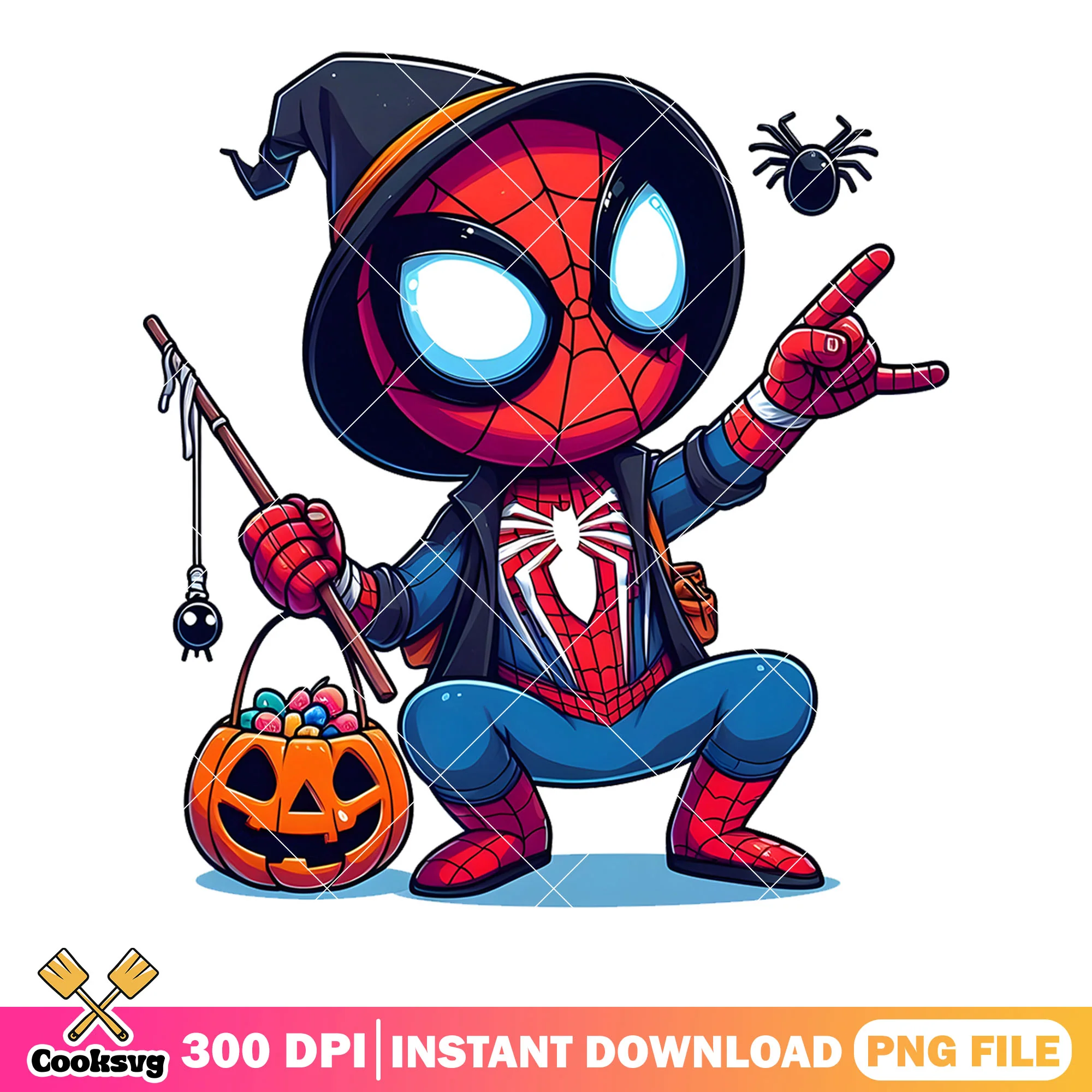 SpiderMan Halloween png, jack o lantern png, Marvel Halloween png
