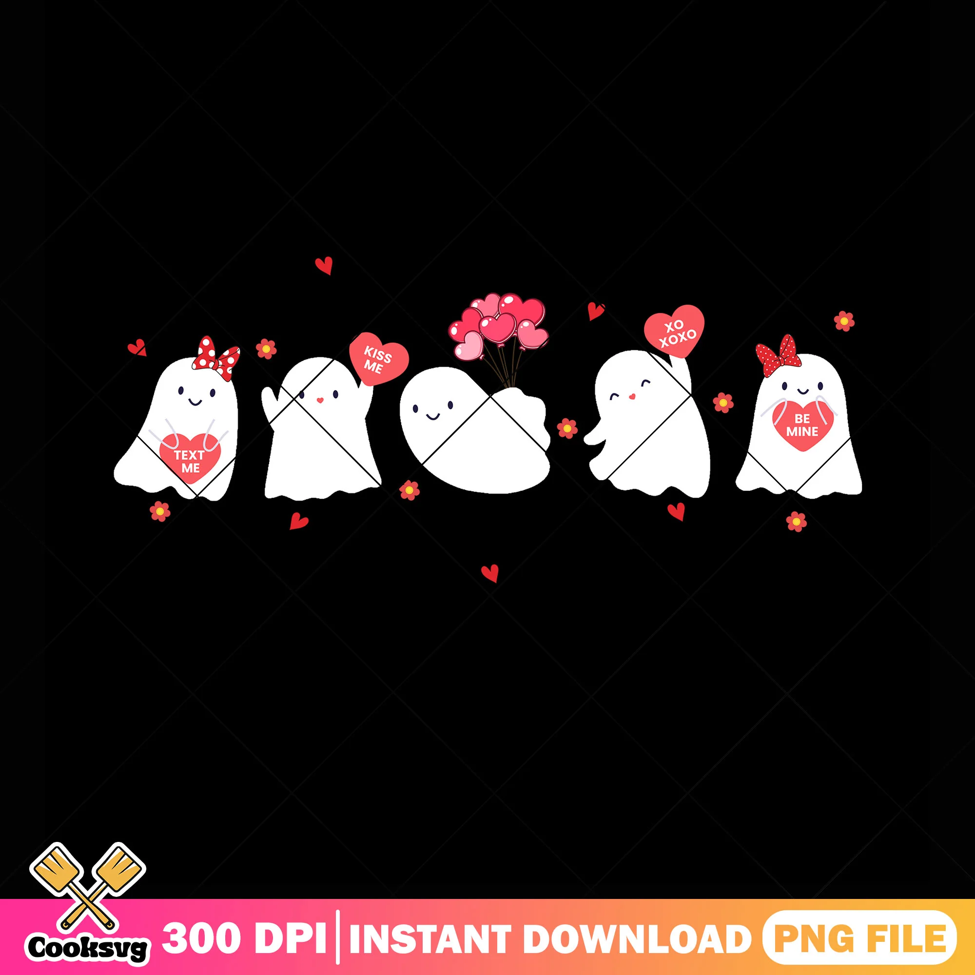 Spirit kiss me valentines png, valentine spirit png, valentine day png