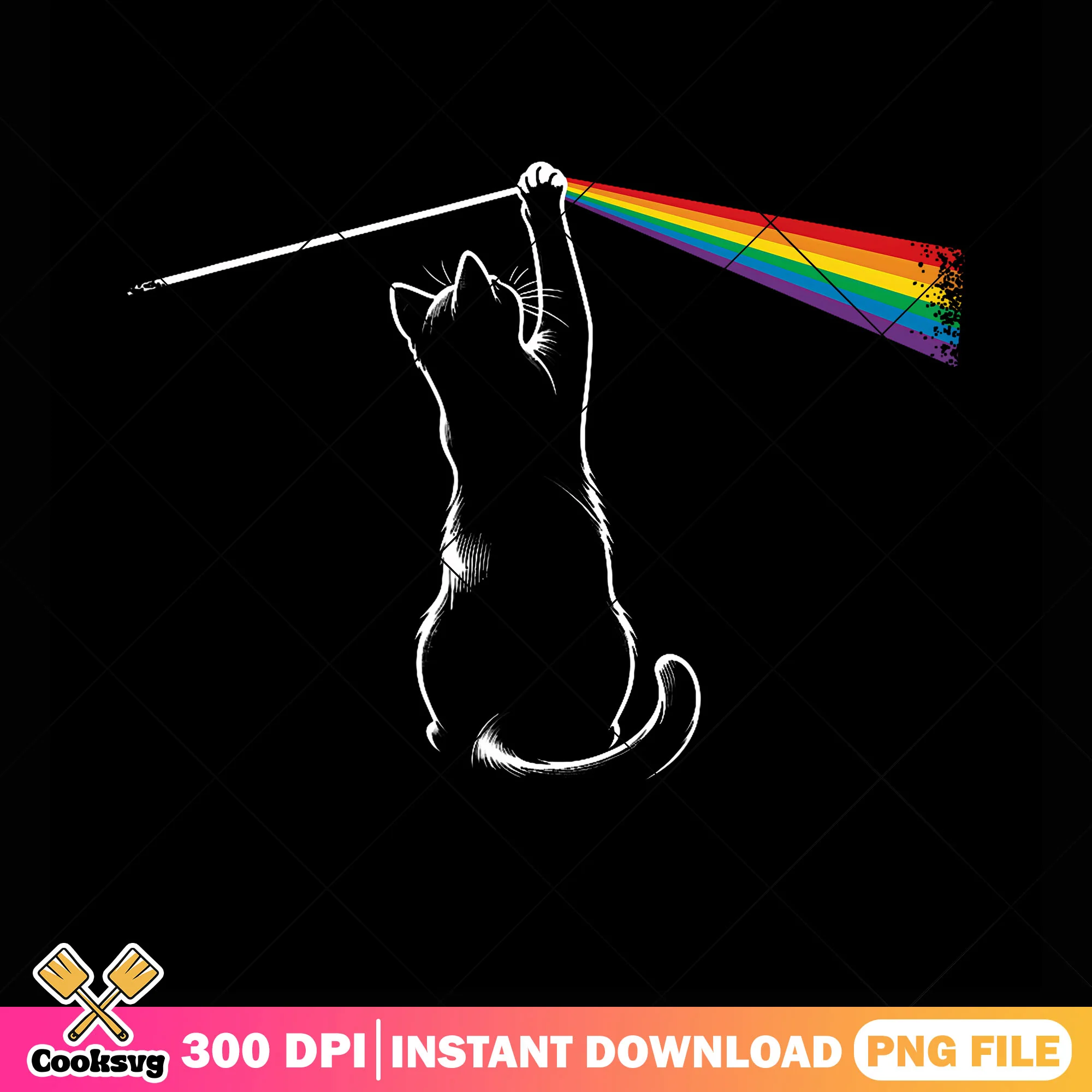 Spirit naughty cat png, disney movies png, rainbow light png