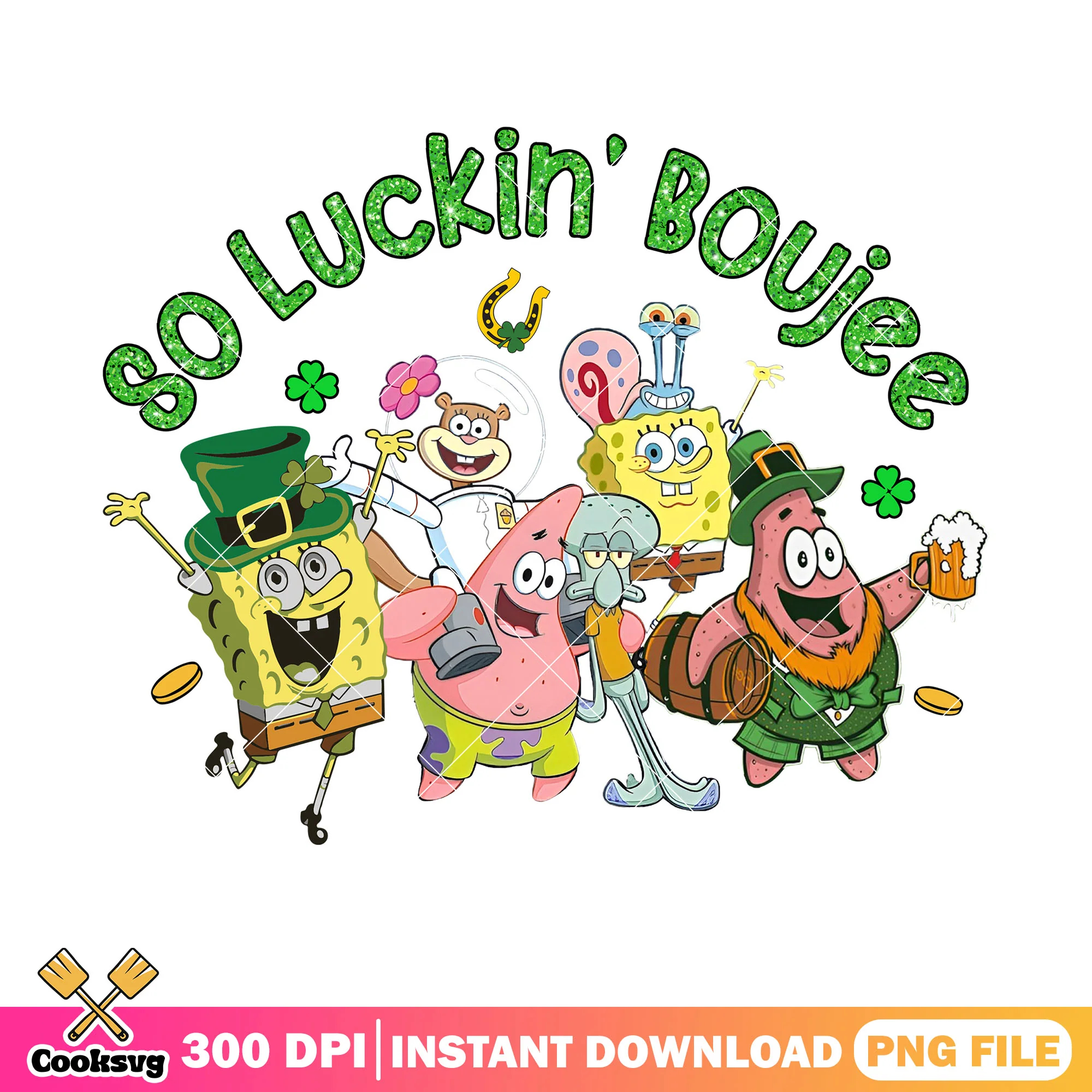 Spongebob so luckin boujee png, boujee png, spongebob png