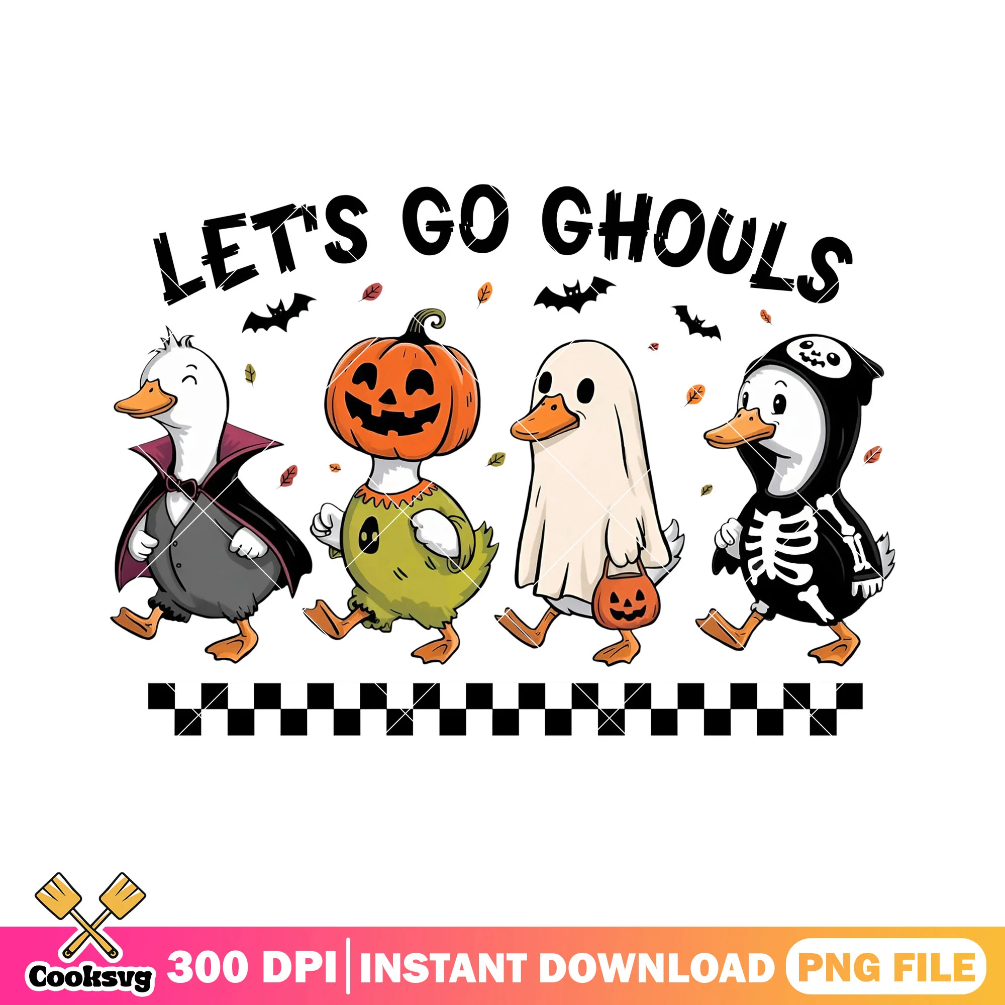 Spooky cute duck png, halloween decor png, halloween custome png