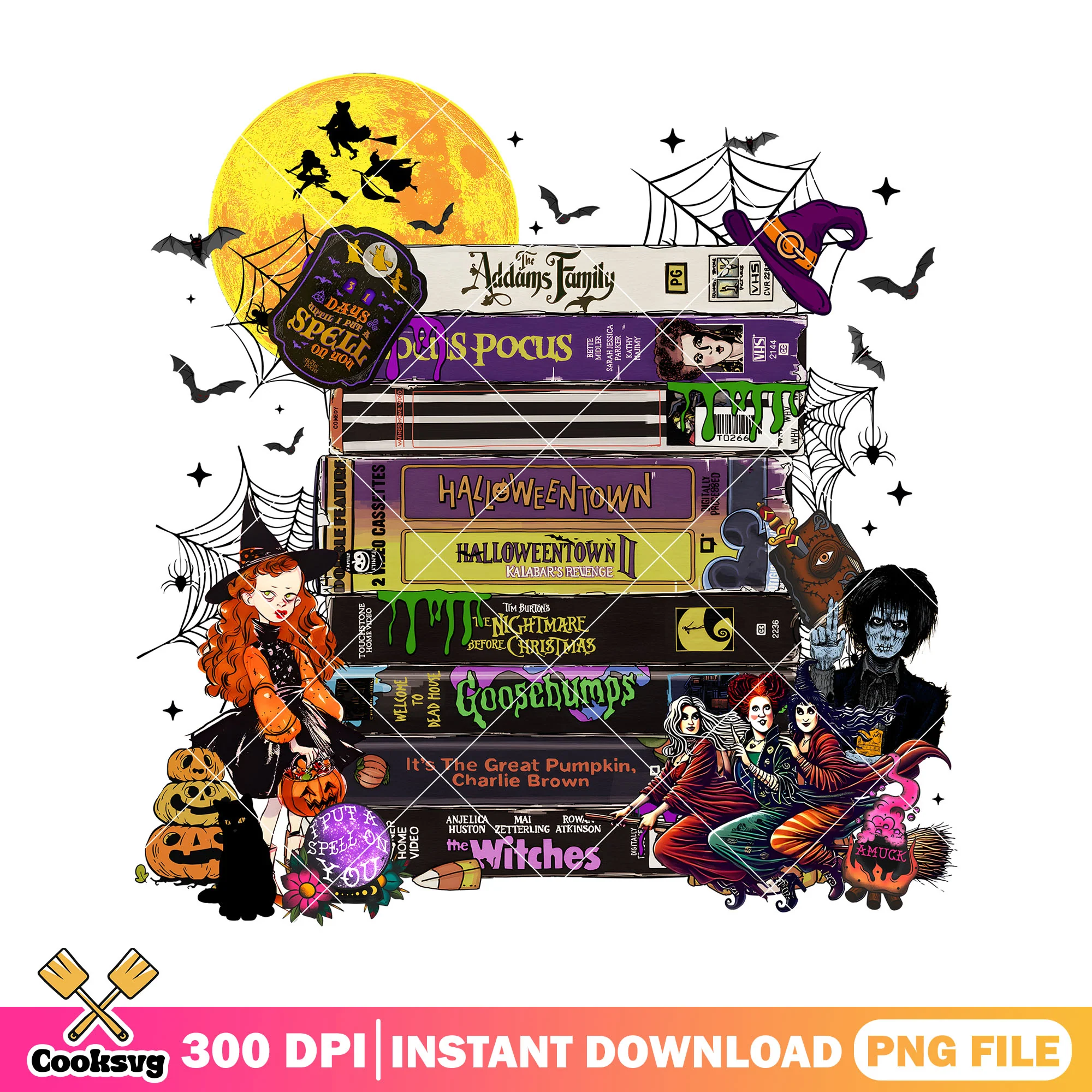 Spooky season film png, halloween custome png, halloween movie png