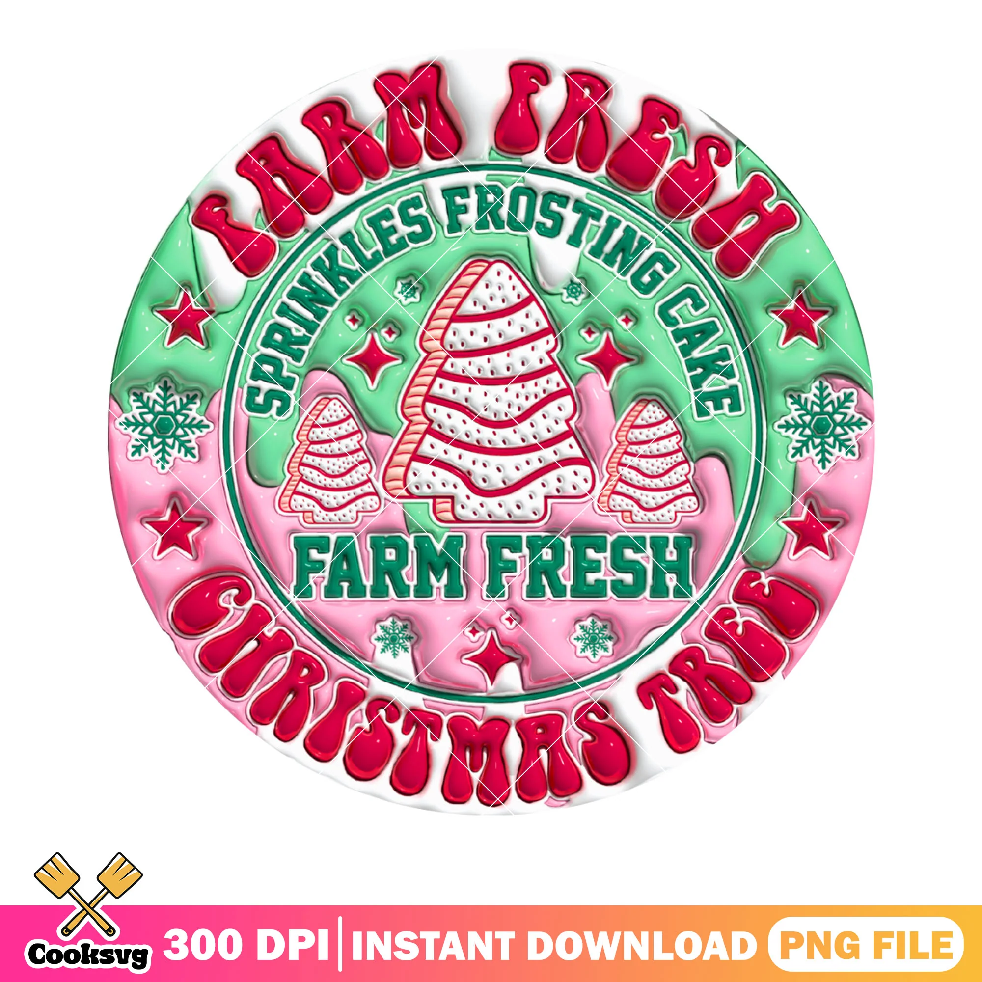 Sprinkle frosting cake png, christmas tree png, merry christmas png