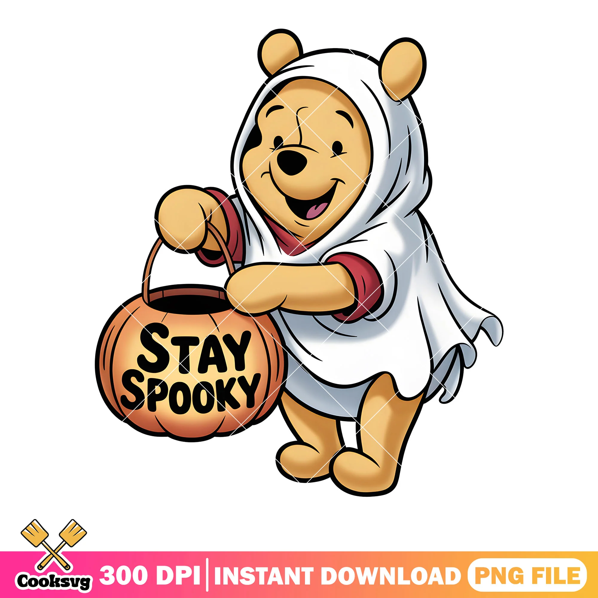 Stay halloween spooky pooh png, halloween vibes png, winnie the pooh png