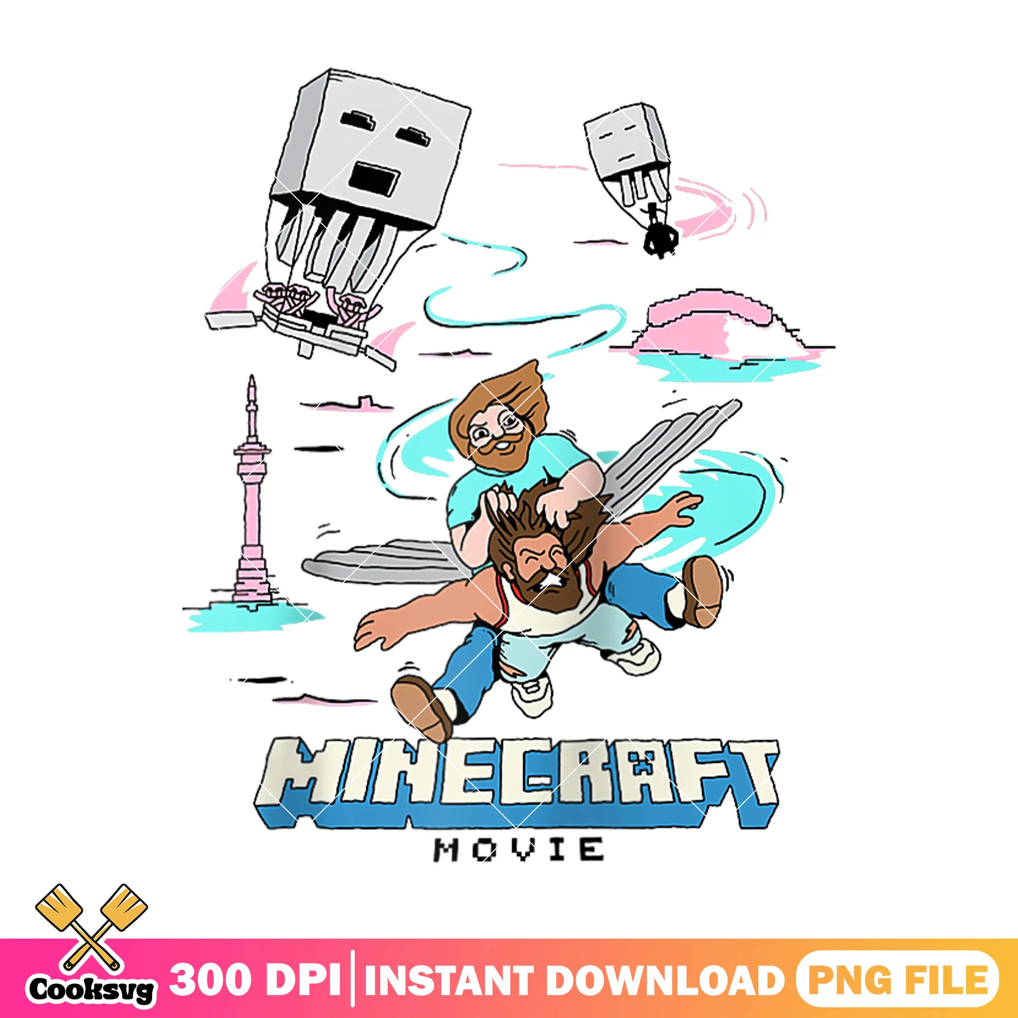 Steves flying a minecraft movie png, minecraft movie png, steve minecraft png