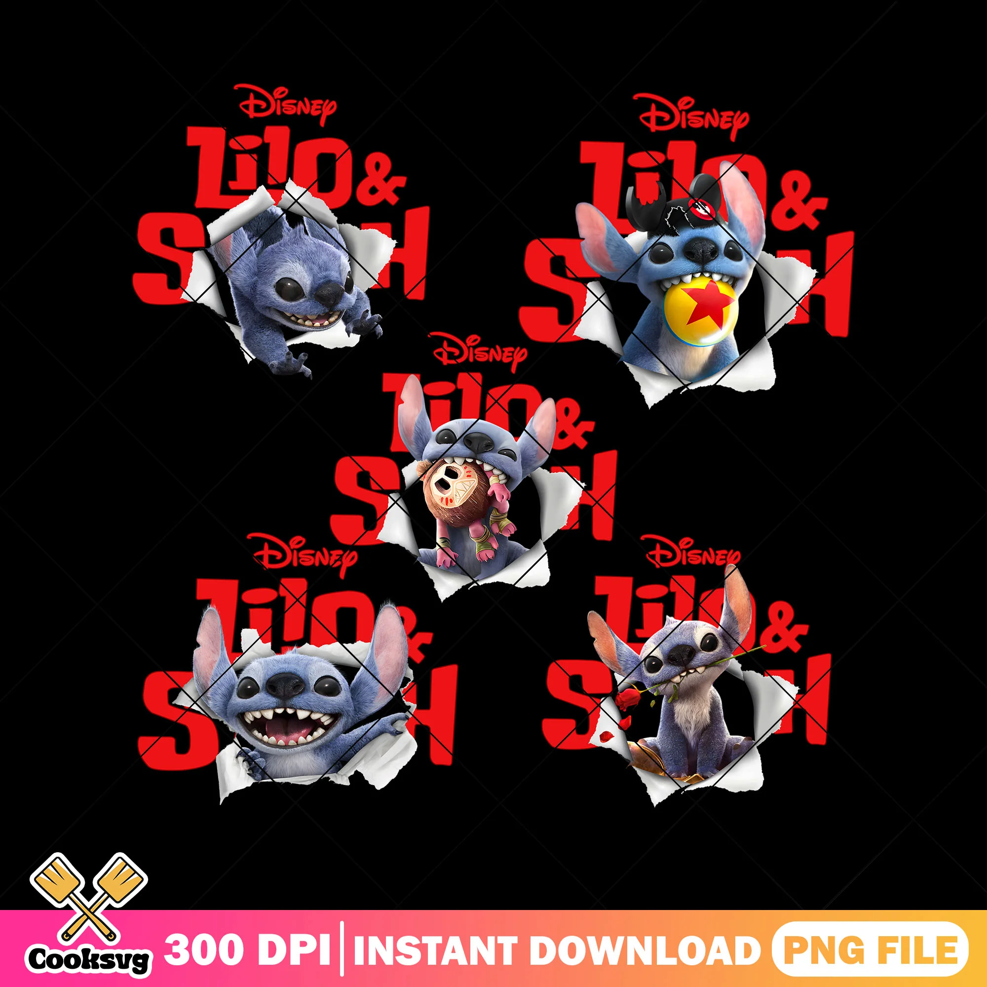 Stitch and lilo movie png bundle, stitch movie 2025 png, stitch and lilo png