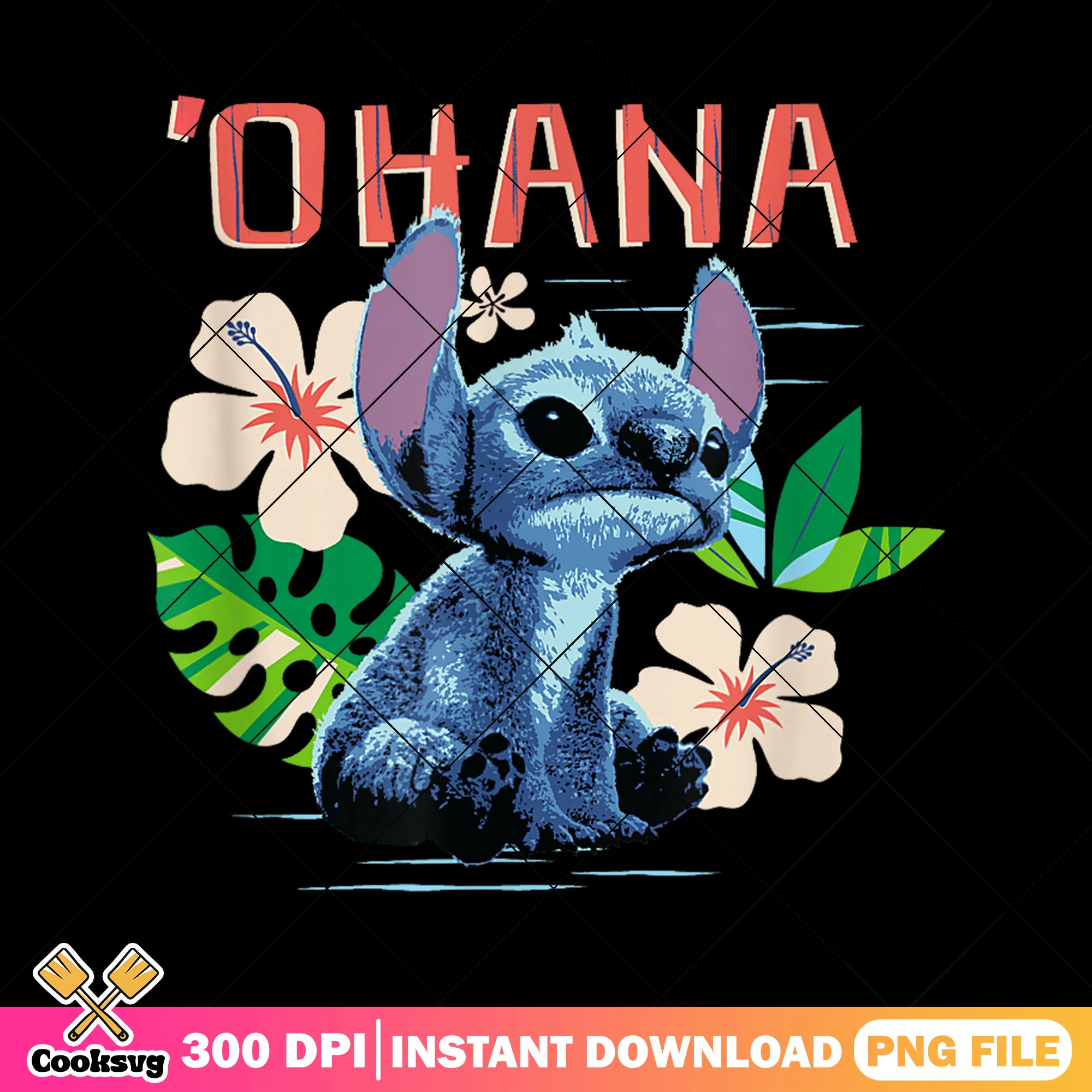 Stitch beautiful ohana png design, stitch movie png, disney stitch png