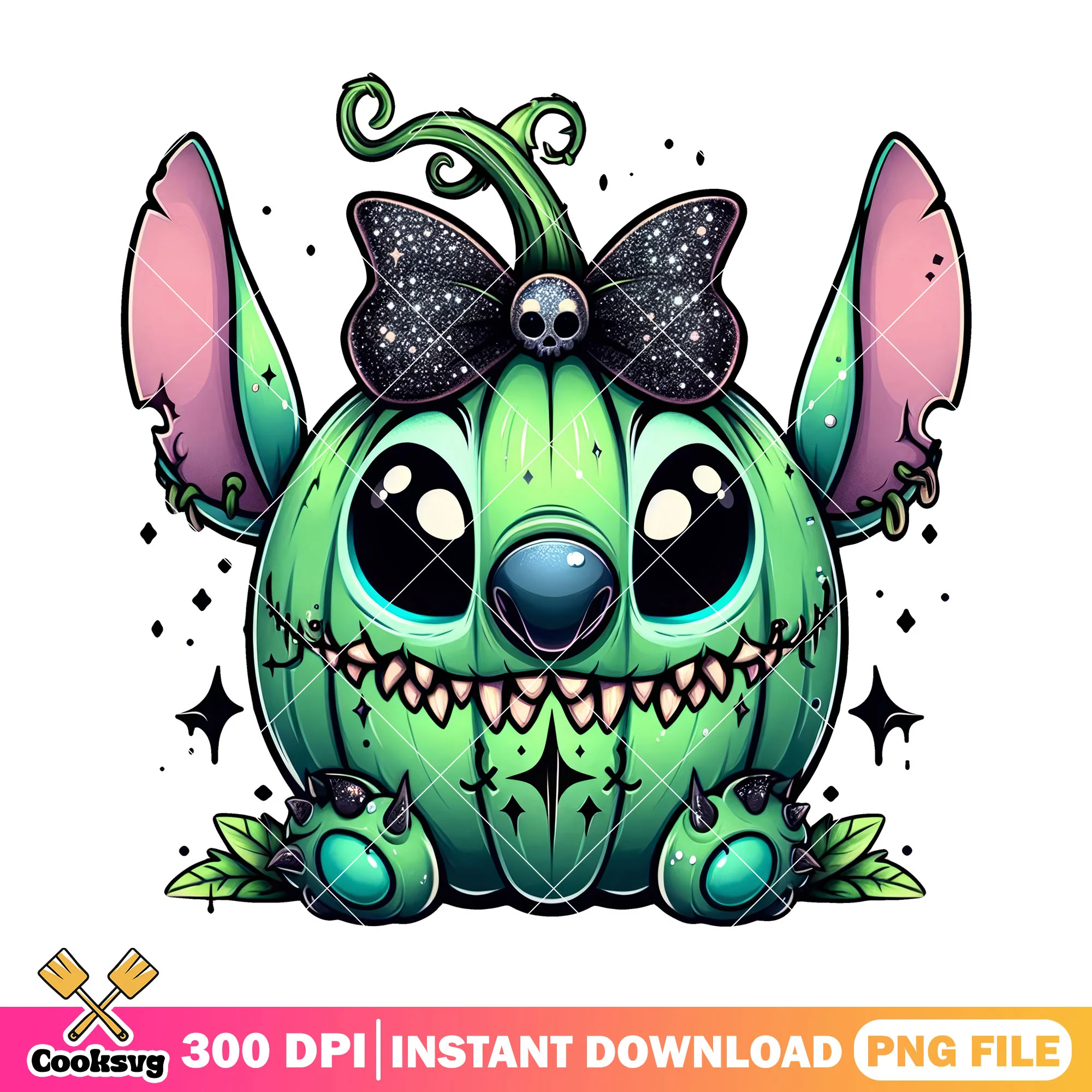 Stitch cosplay halloween pumpkin design png, costume in halloween png