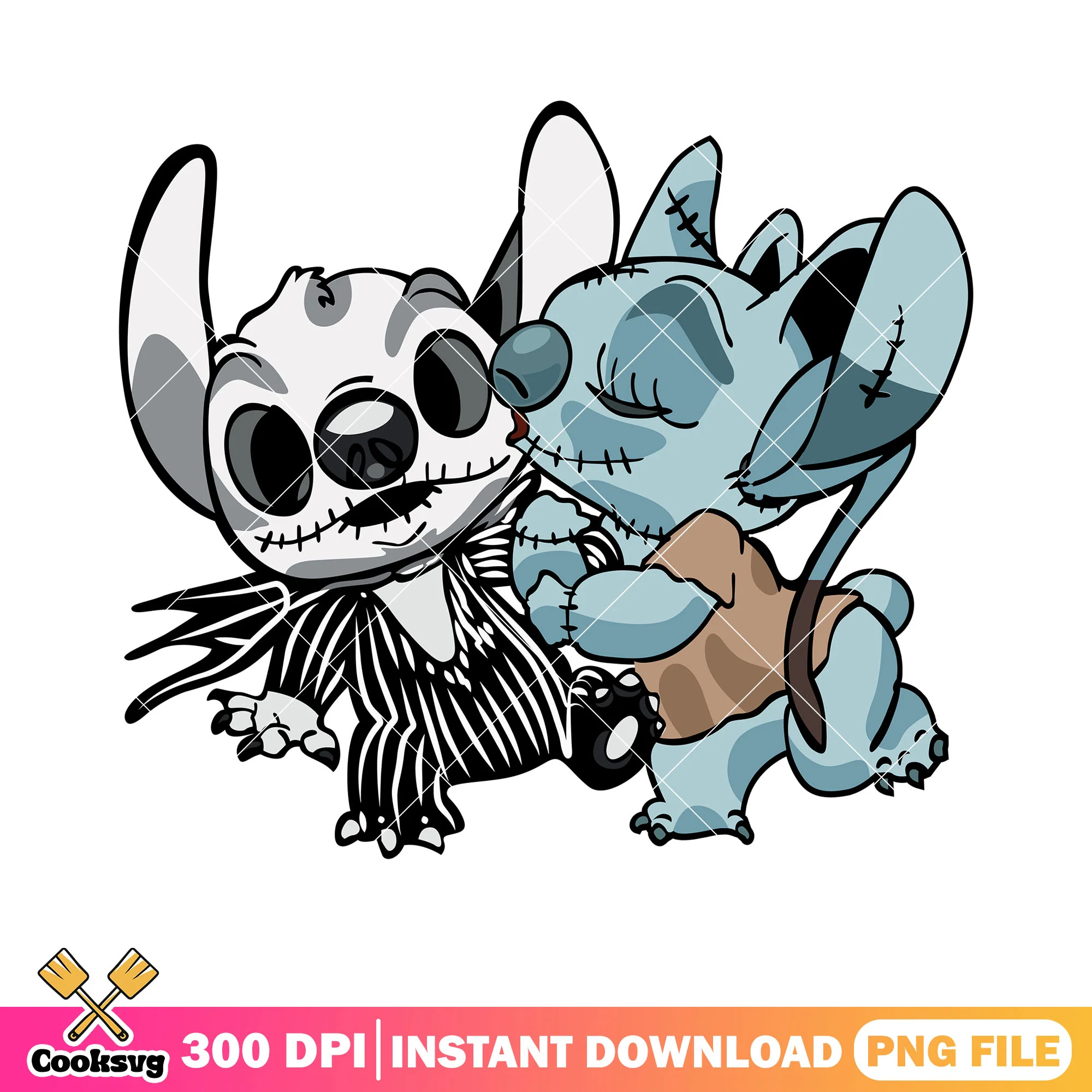 Stitch costume png, costume jack skelington png, scary halloween png