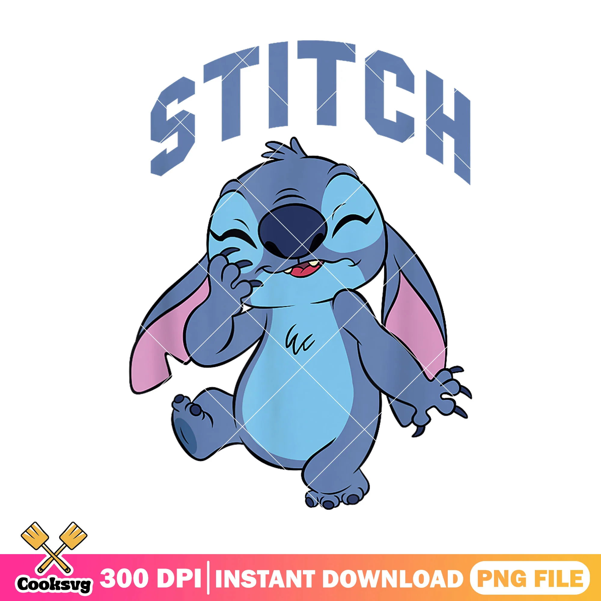 Stitch cute laughing png, disney stitch png, stitch monster png